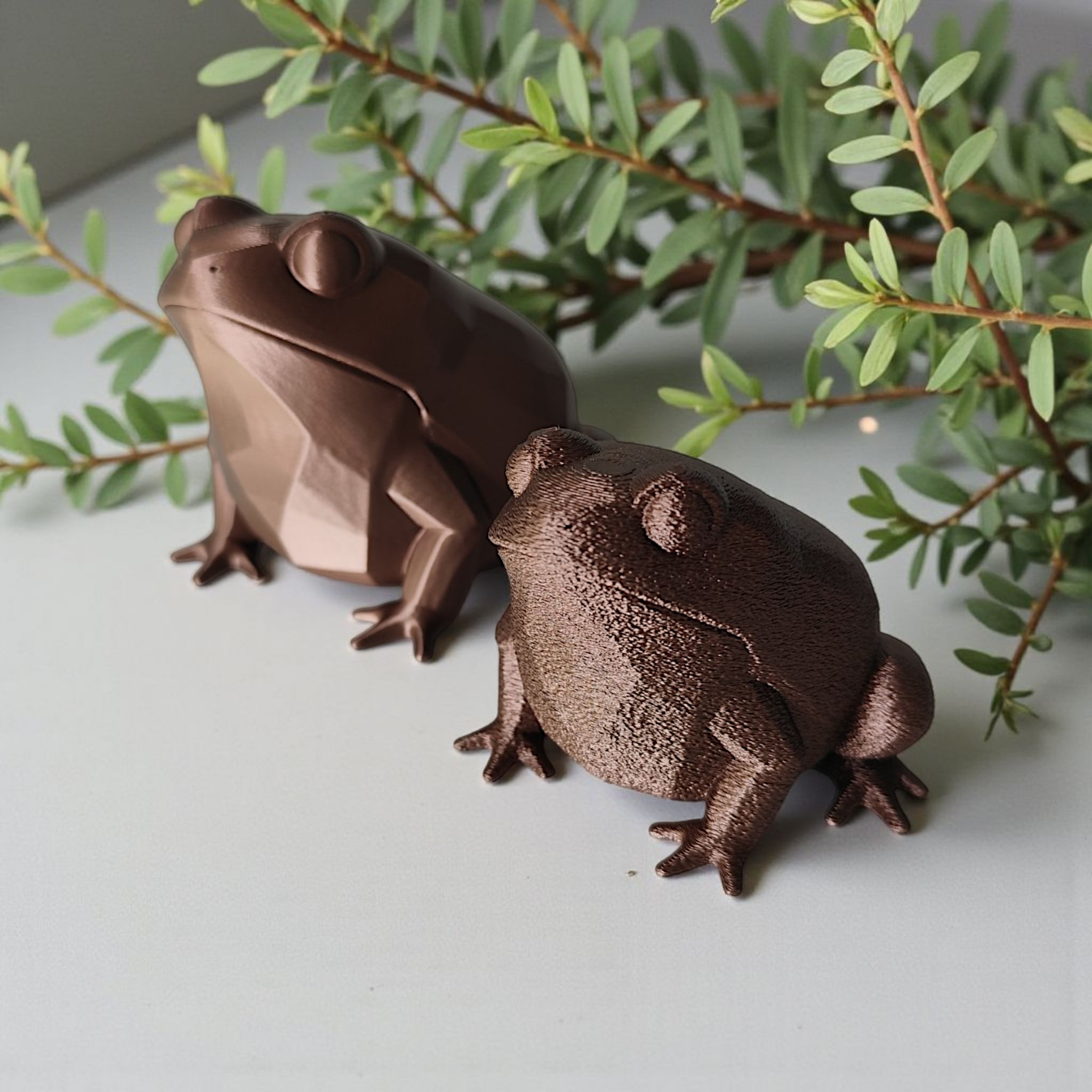 Sculpture #43 – Low Poly Fat Frog commercial STL file Sculptures by Deltaprints