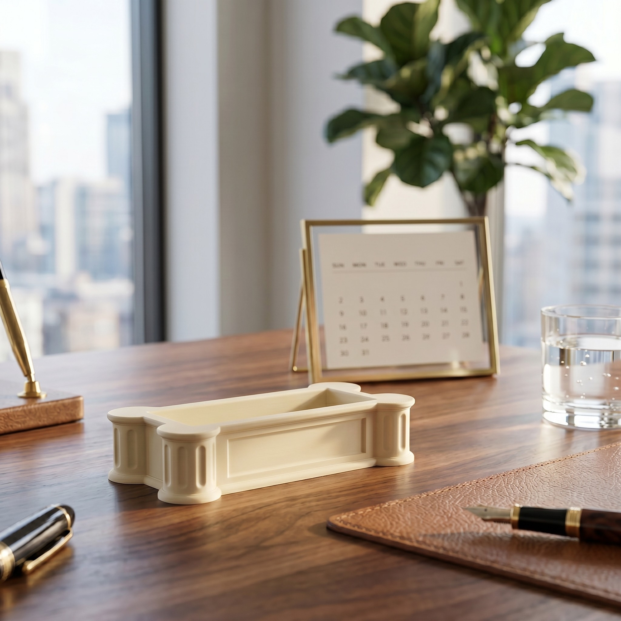 „The Greek“ Business Card Holder 3D print product image 3 by Deltaprints