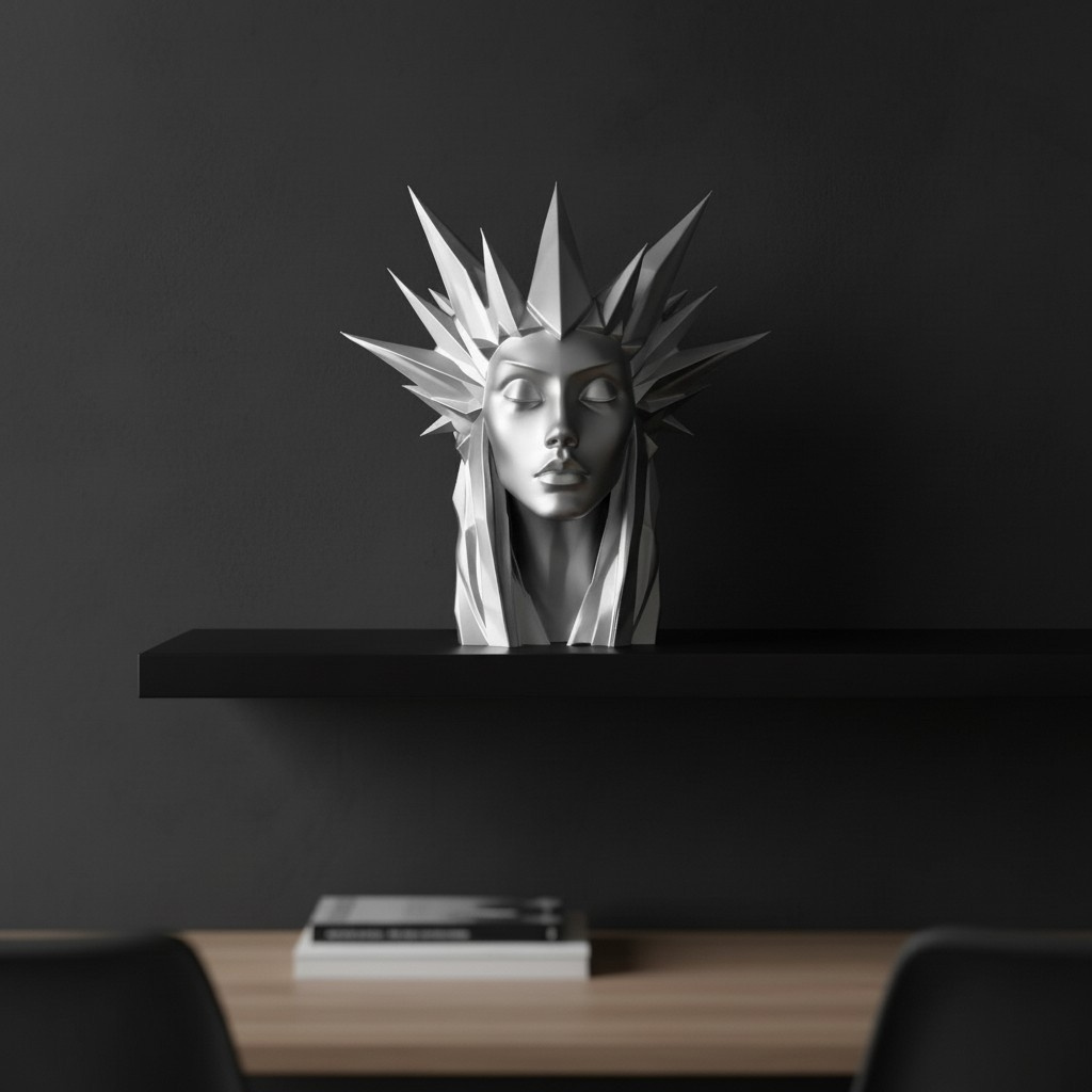 Sculpture #51 – The Ice Queen 3D print product image 3 by Deltaprints