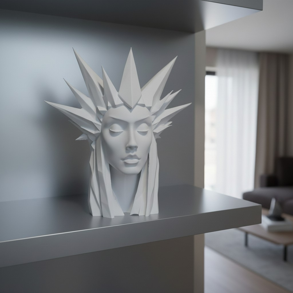 Sculpture #51 – The Ice Queen 3D print product image 2 by Deltaprints