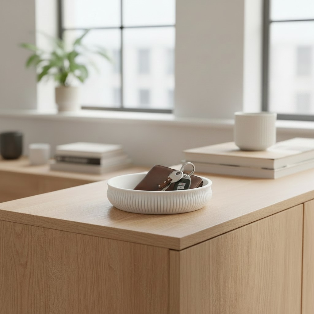 Curved Japandi Catchall Bowl 3D print product image 3 by Deltaprints