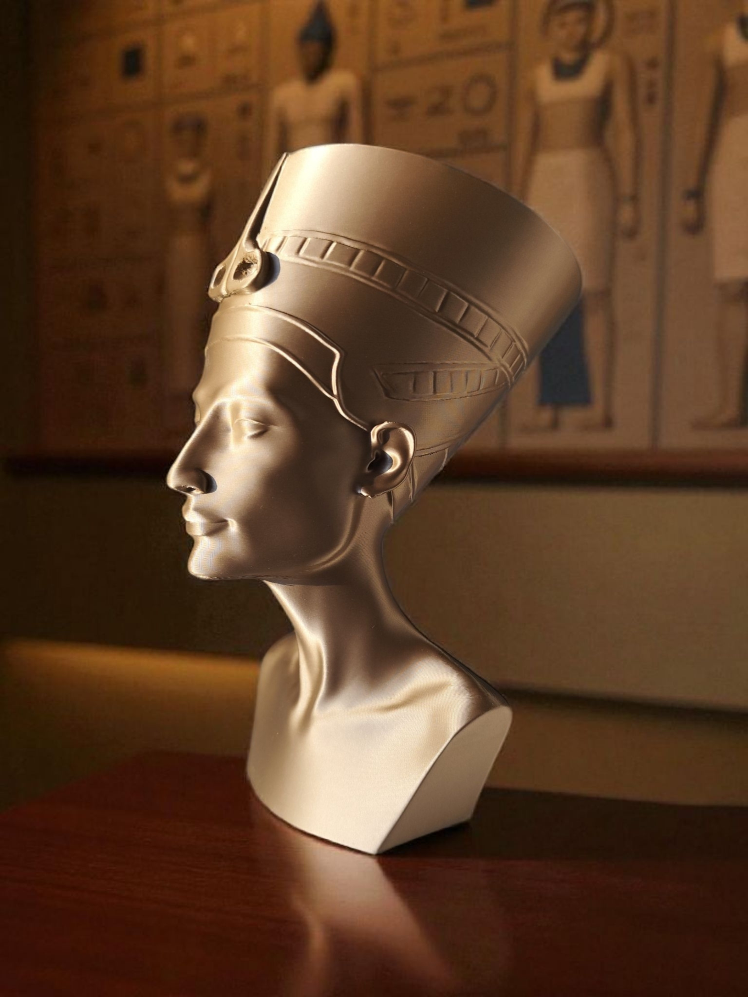 Sculpture #39 – Bust of Nefertiti commercial STL file Sculptures by Deltaprints