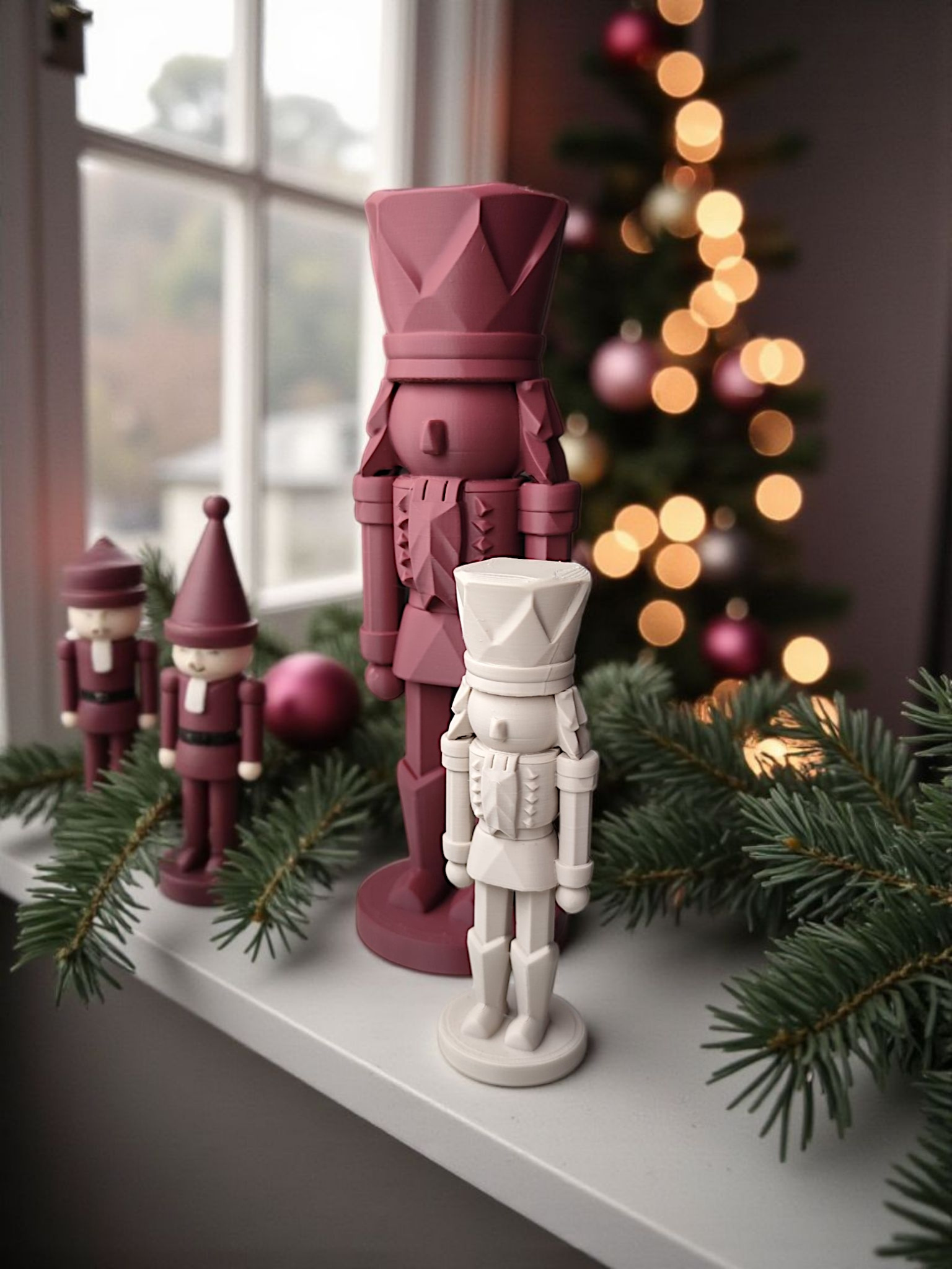 Modern Nutcracker Decoration 3D print product image 2 by Deltaprints