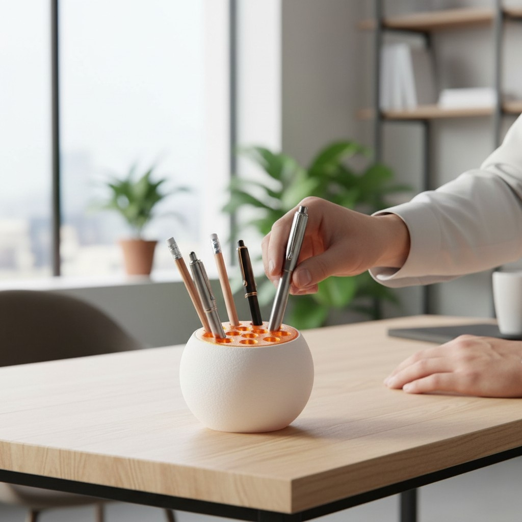 „TrypoBall“ Pencil Holder 3D print product image 2 by Deltaprints