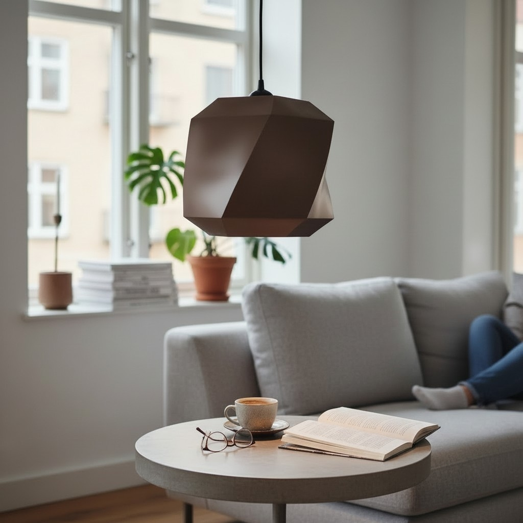 Polygon lampshade for pendant lights 3D print product image 3 by Deltaprints