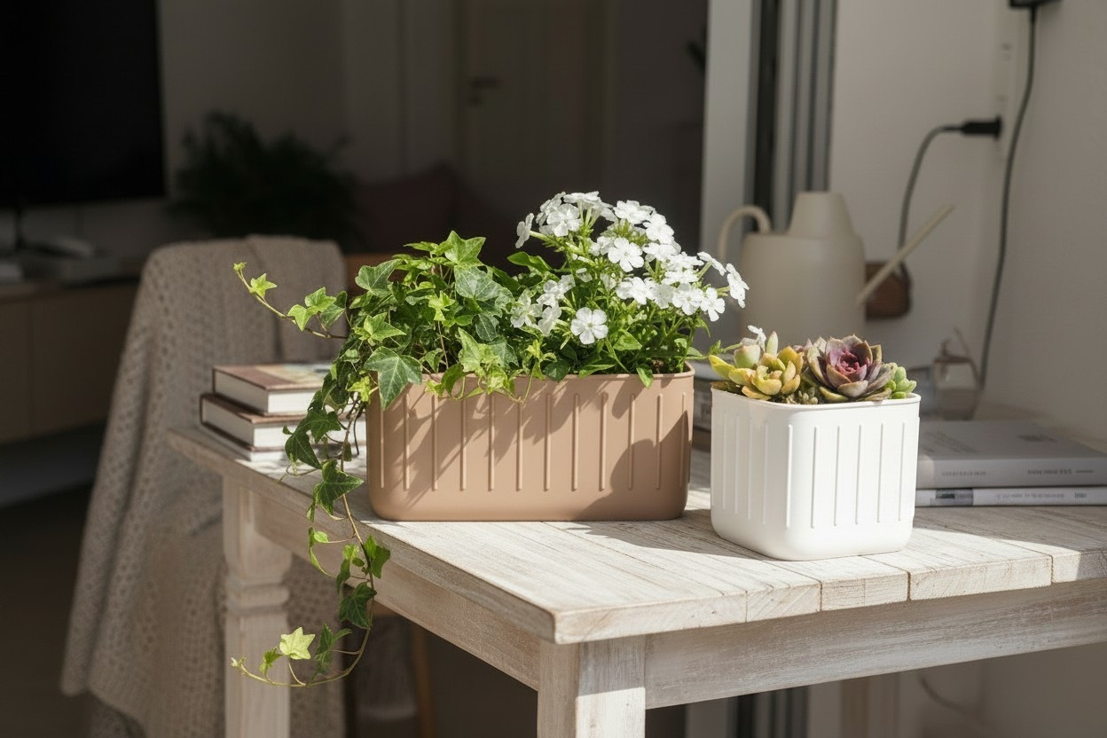 Scandinavian plant pot pair commercial STL file Plants & Planters by Deltaprints