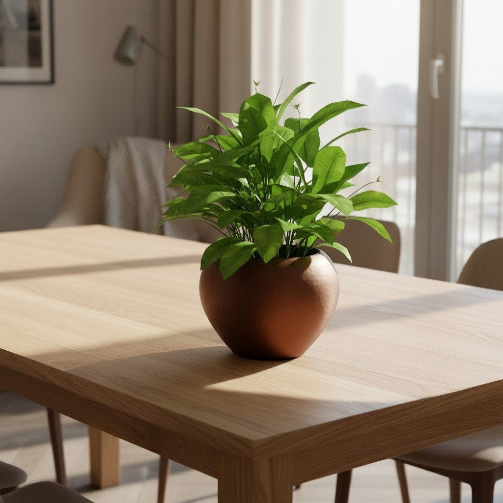 Self-watering plant pot in a hammered design (smooth version included) 3D print product image 2 by Deltaprints