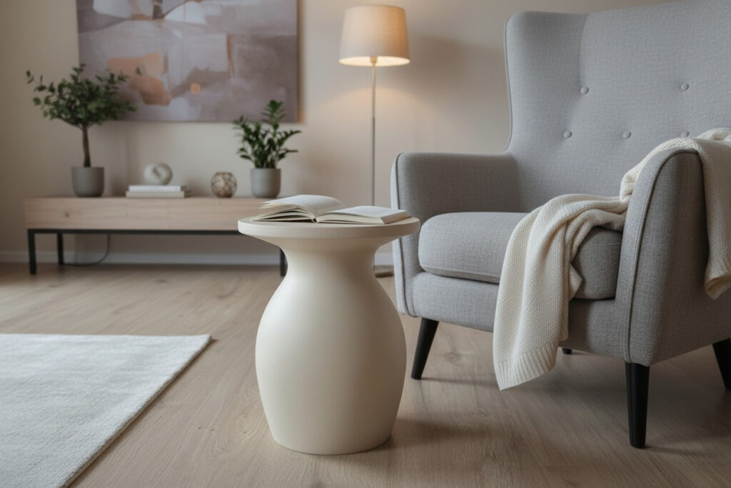 Modern side table with dual function – commercial STL model for 3D printing by Deltaprints