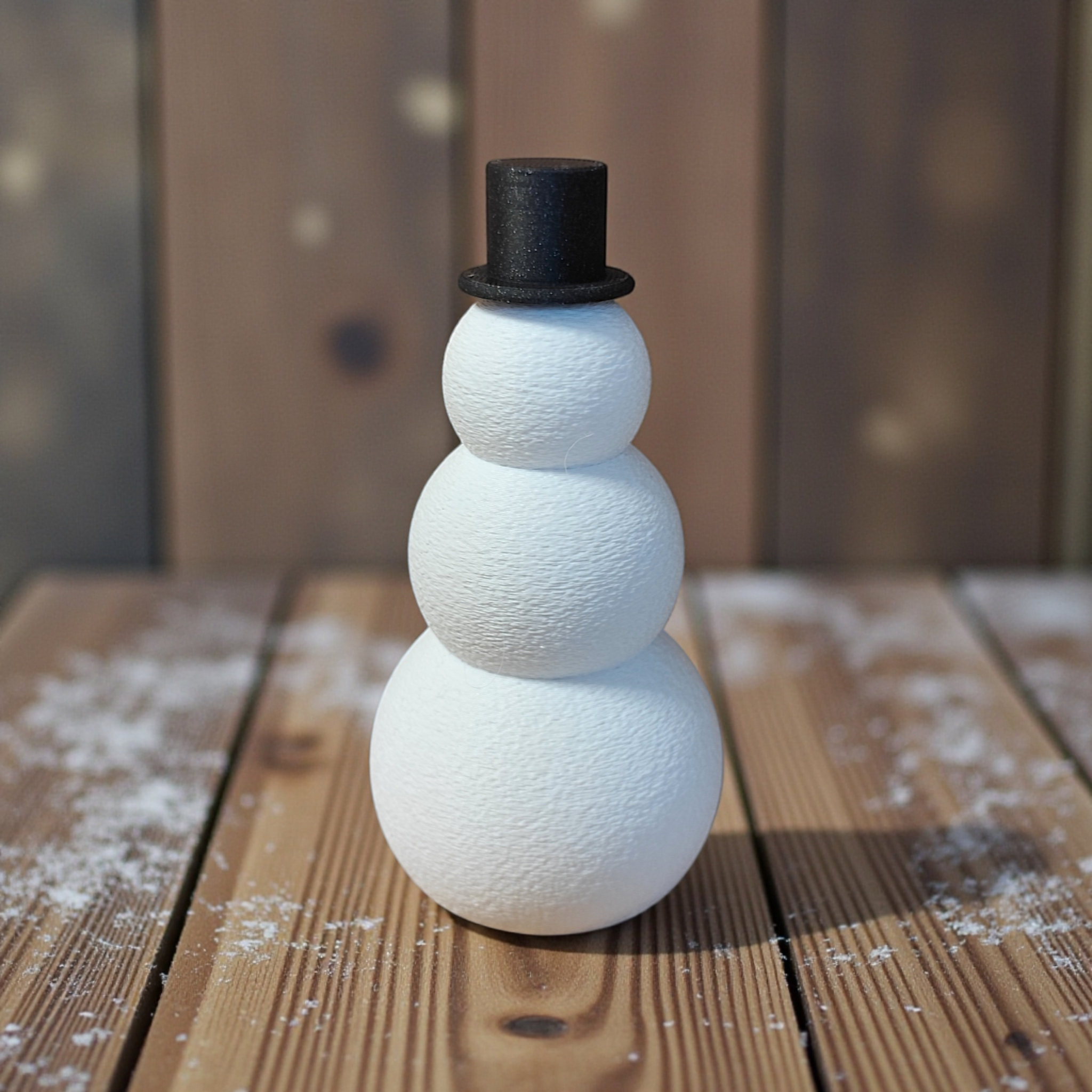 Minimalist Snowman Decoration Set 3D print product image 4 by Deltaprints