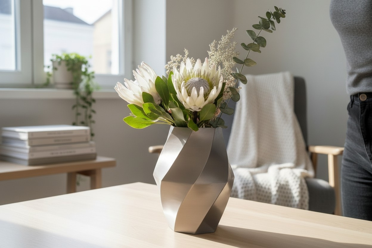 Swirled vase three of three 3D print product image 2 by Deltaprints