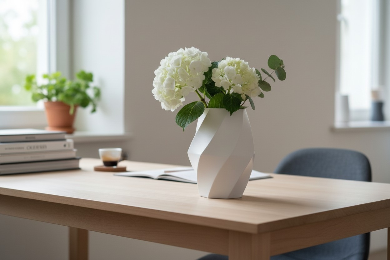Swirled vase three of three commercial STL file Vases by Deltaprints
