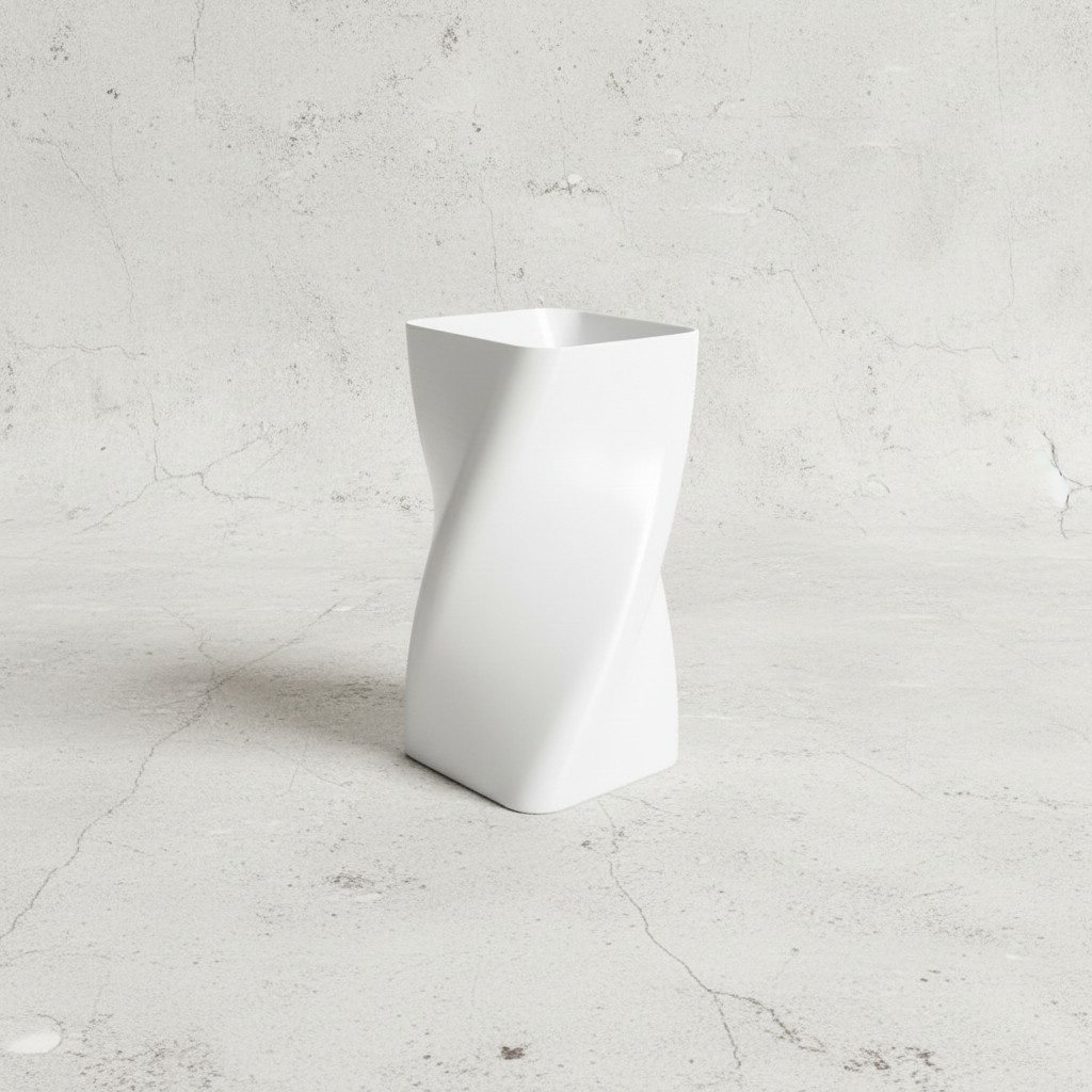 Swirled vase two of three 3D print product image 3 by Deltaprints
