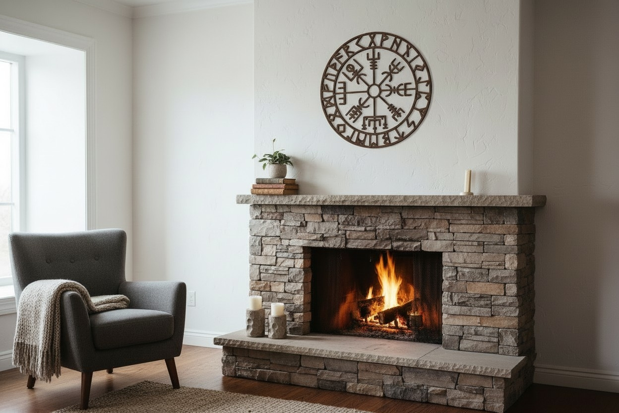„Vegvisir“ Viking compass wall decoration commercial STL file Useful Things by Deltaprints