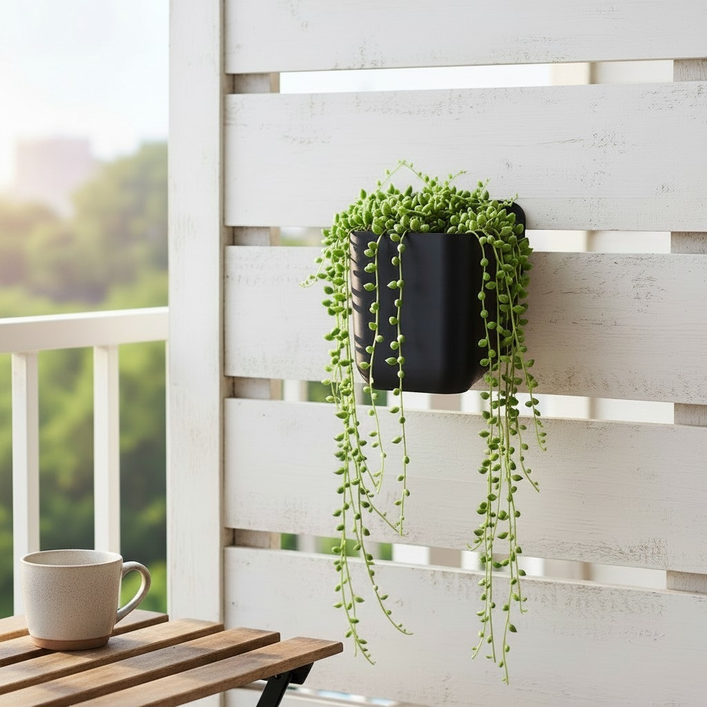 Minimalist wall-mounted rectangular planter 3D print product image 4 by Deltaprints