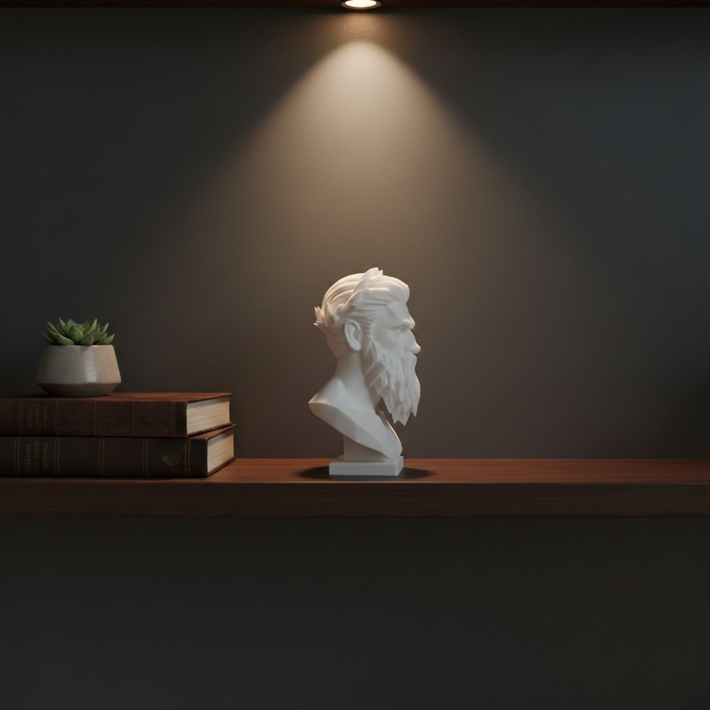 Sculpture #57 – Modern Bust of Zeus 3D print product image 3 by Deltaprints