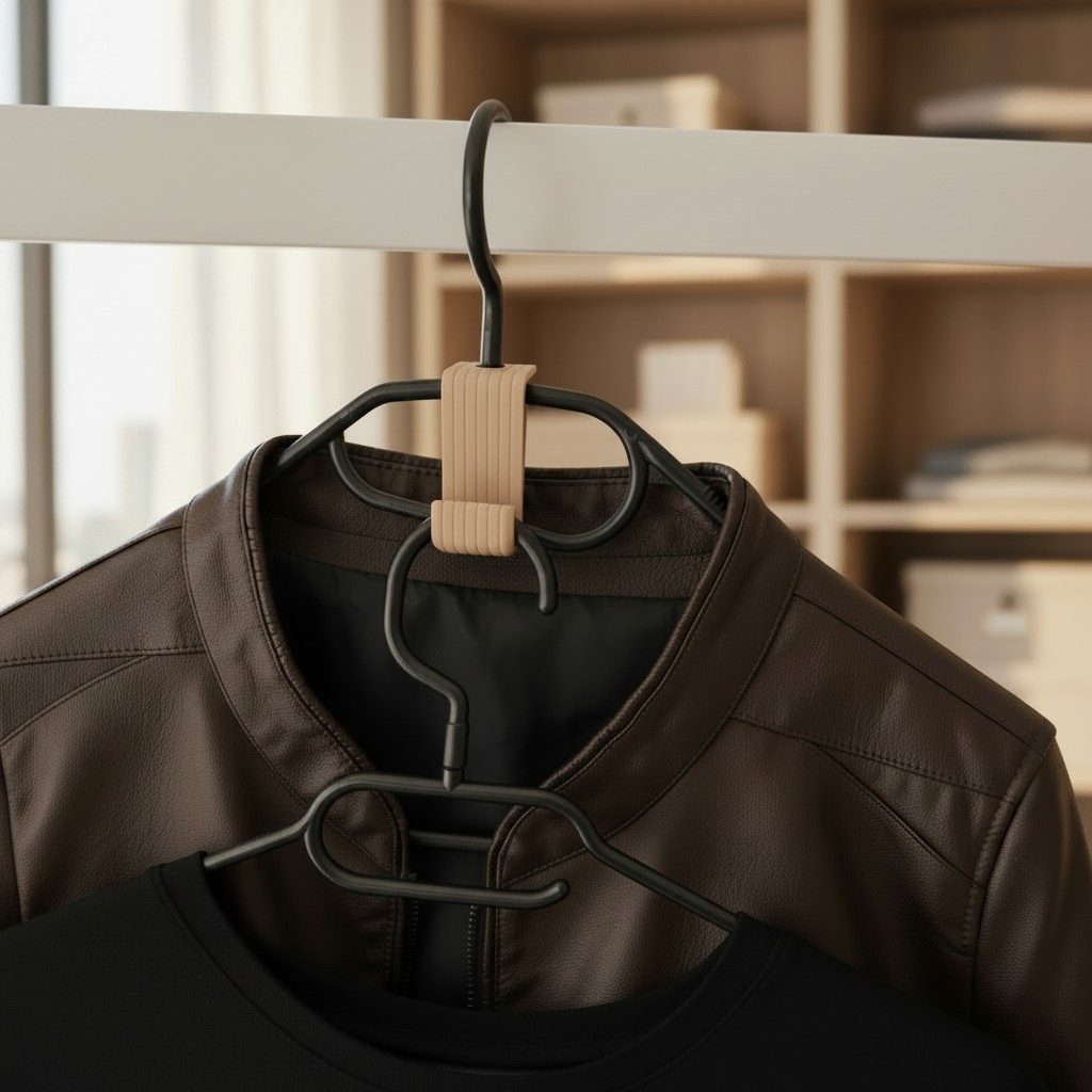 Clever hook for clothes hangers 3D print product image 3 by Deltaprints