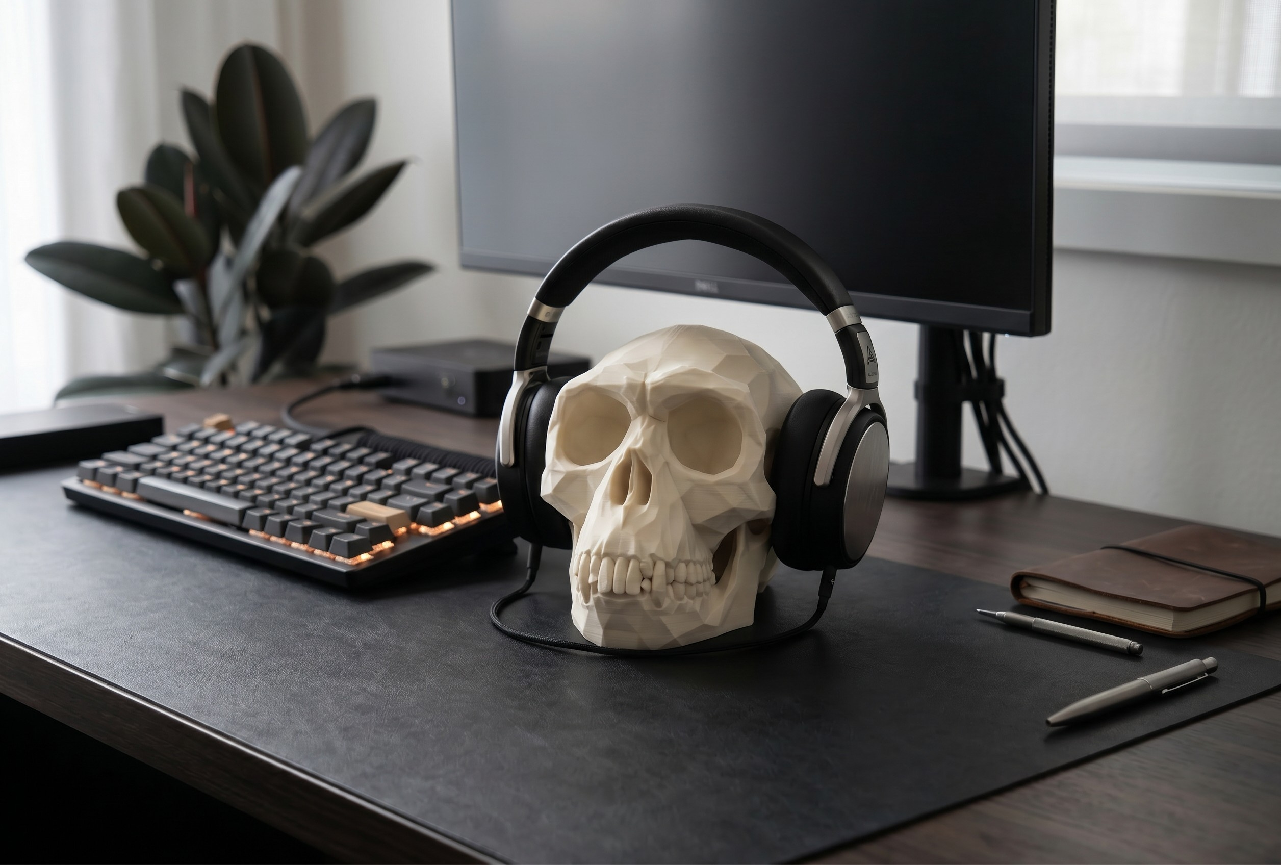 Sculpture #58 – Low Poly Monkey Skull commercial STL file Sculptures by Deltaprints
