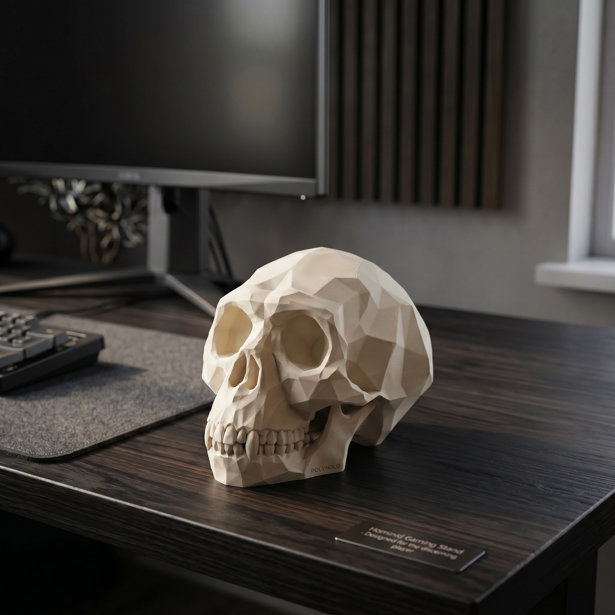 Sculpture #58 – Low Poly Monkey Skull 3D print product image 3 by Deltaprints