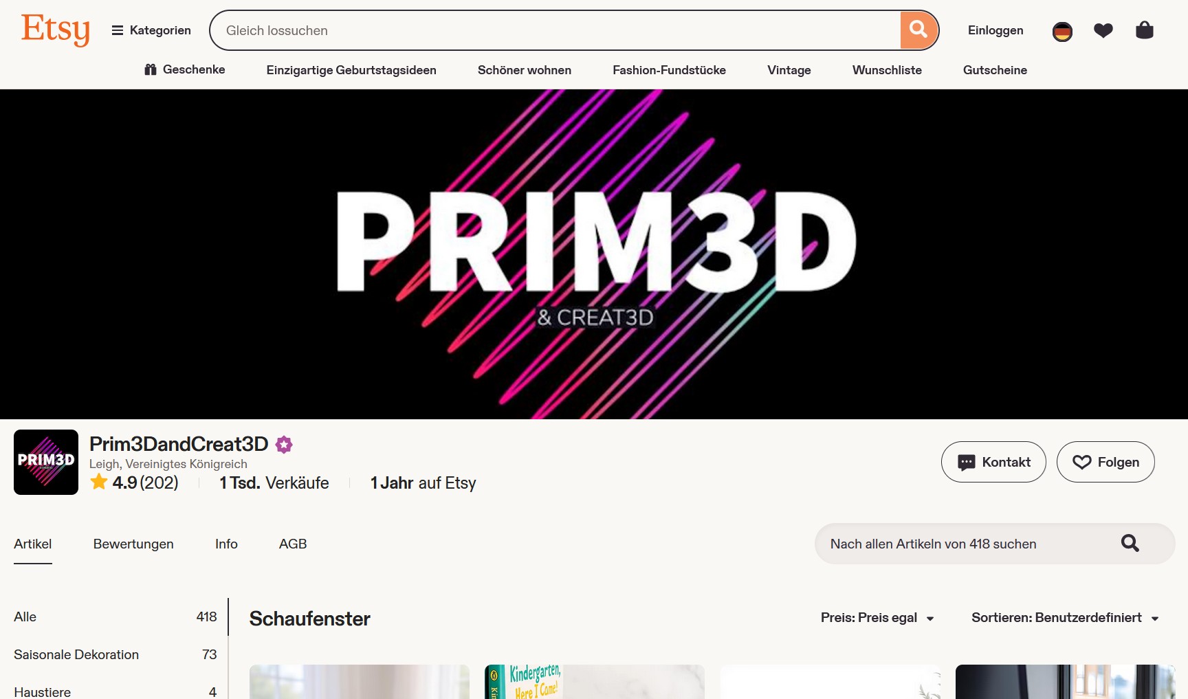 Prim3DandCreat3D shop screenshot