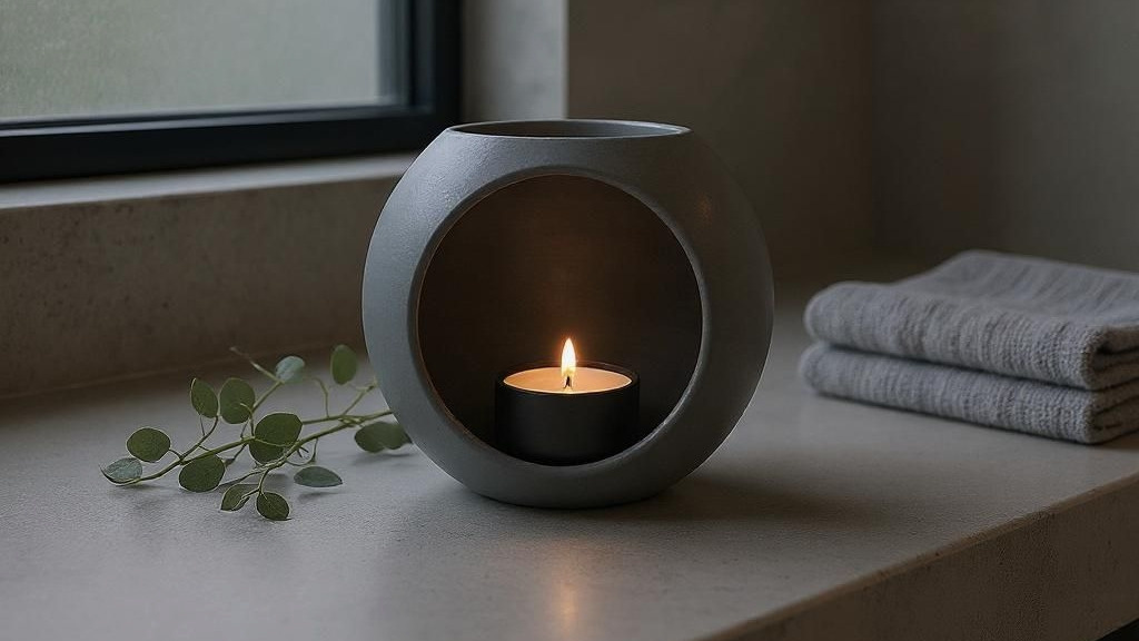 Modern Ball (LED) Tealight Holder – commercial STL model for 3D printing by Deltaprints