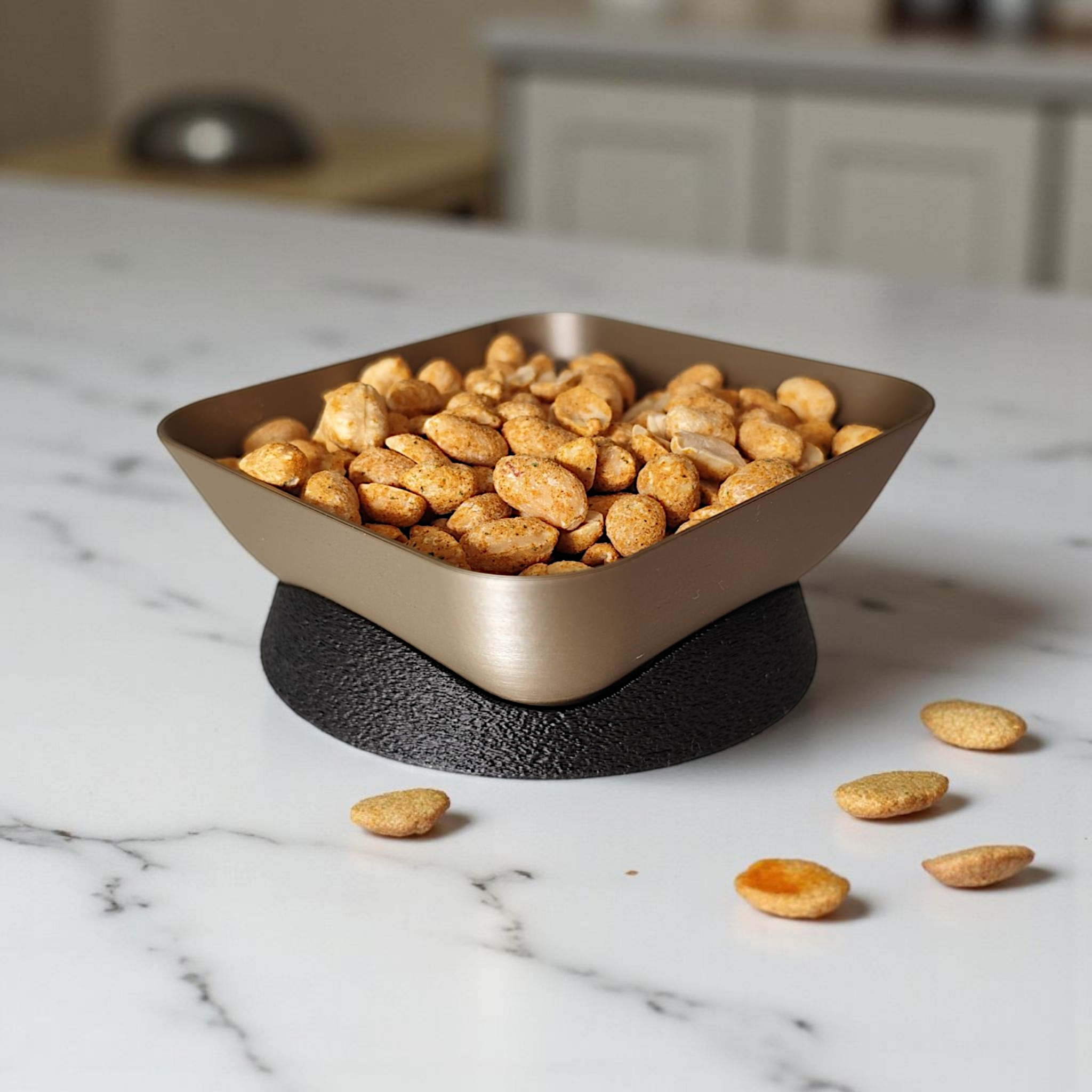 Tilted snack bowl with charm commercial STL file Bowls by Deltaprints