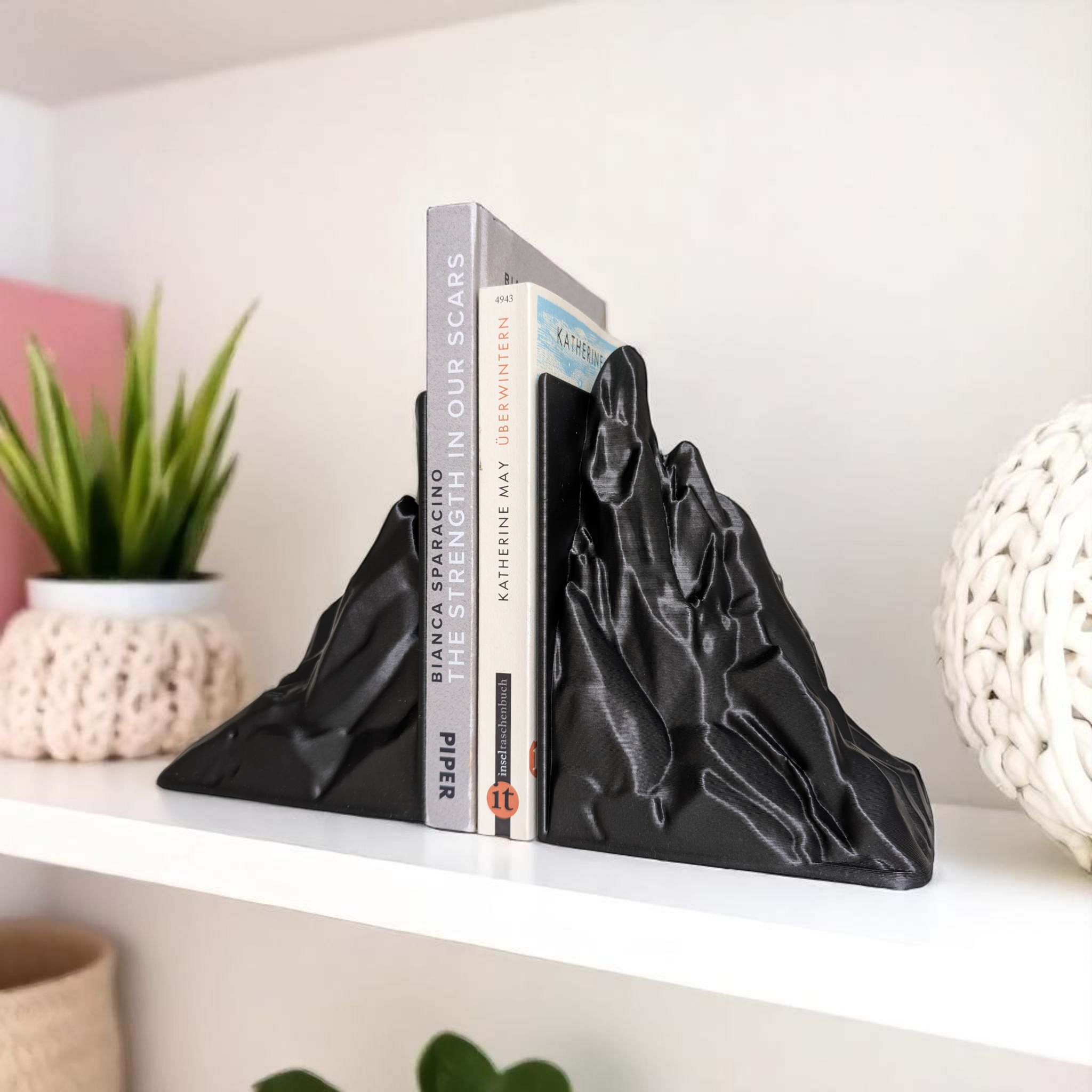 Stunning, Minimalist Mountain Bookends Set commercial STL file Desk Accessories by Deltaprints