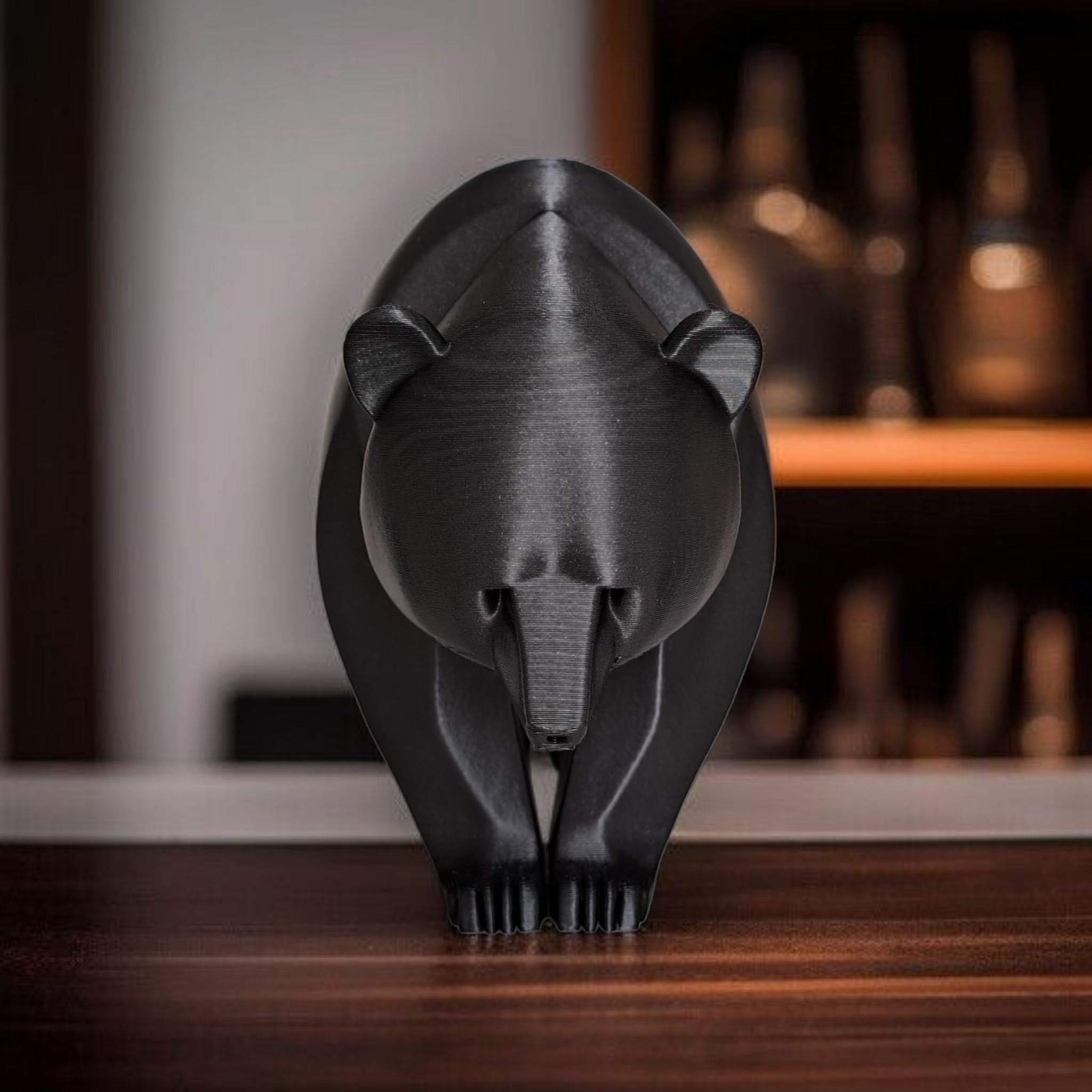 Sculpture #22 – Minimalistically Designed Bear Sculpture 3D print product image 4 by Deltaprints