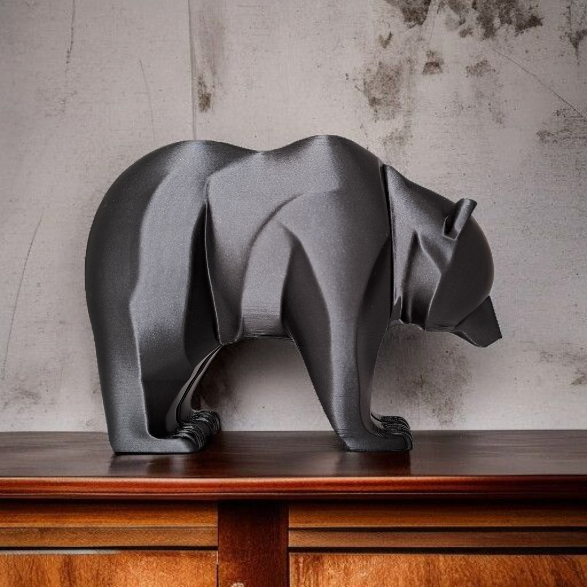 Sculpture #22 – Minimalistically Designed Bear Sculpture 3D print product image 2 by Deltaprints
