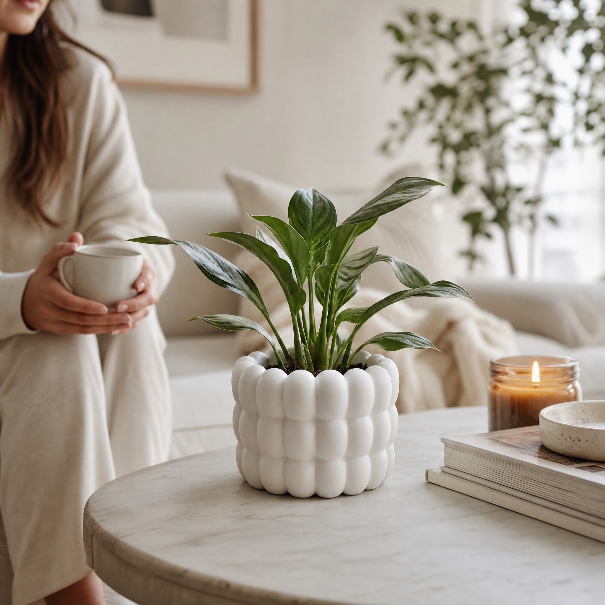 Modern Bubble Planter 3D print product image 3 by Deltaprints