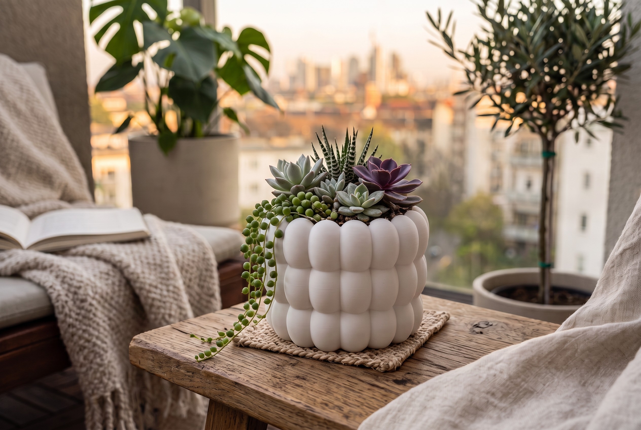 Modern Bubble Planter commercial STL file Plants & Planters by Deltaprints