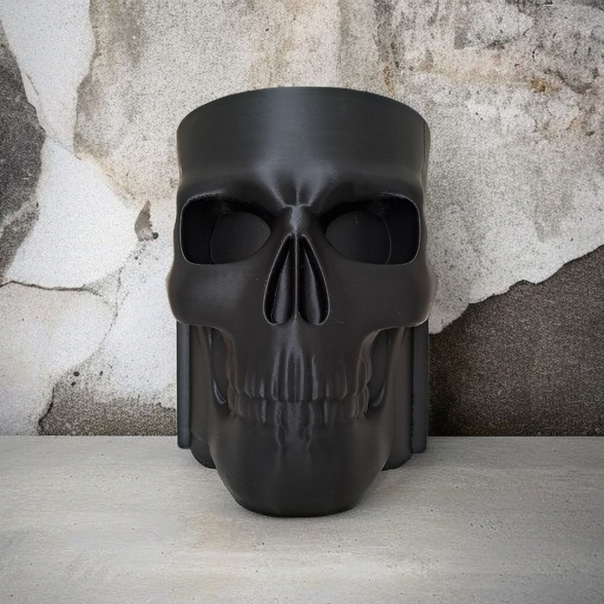 Skull Whiskey Bottle Cooler, Bottle Holder 3D print product image 4 by Deltaprints