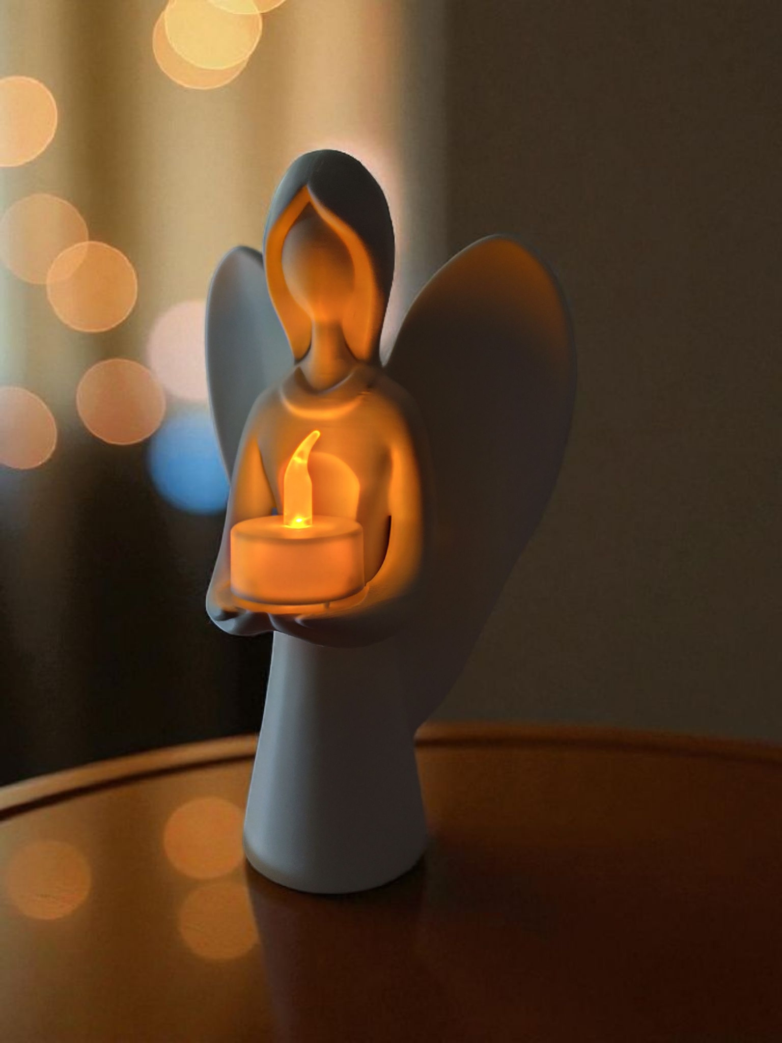 Christmas angel carries the light commercial STL file Desk Accessories by Deltaprints