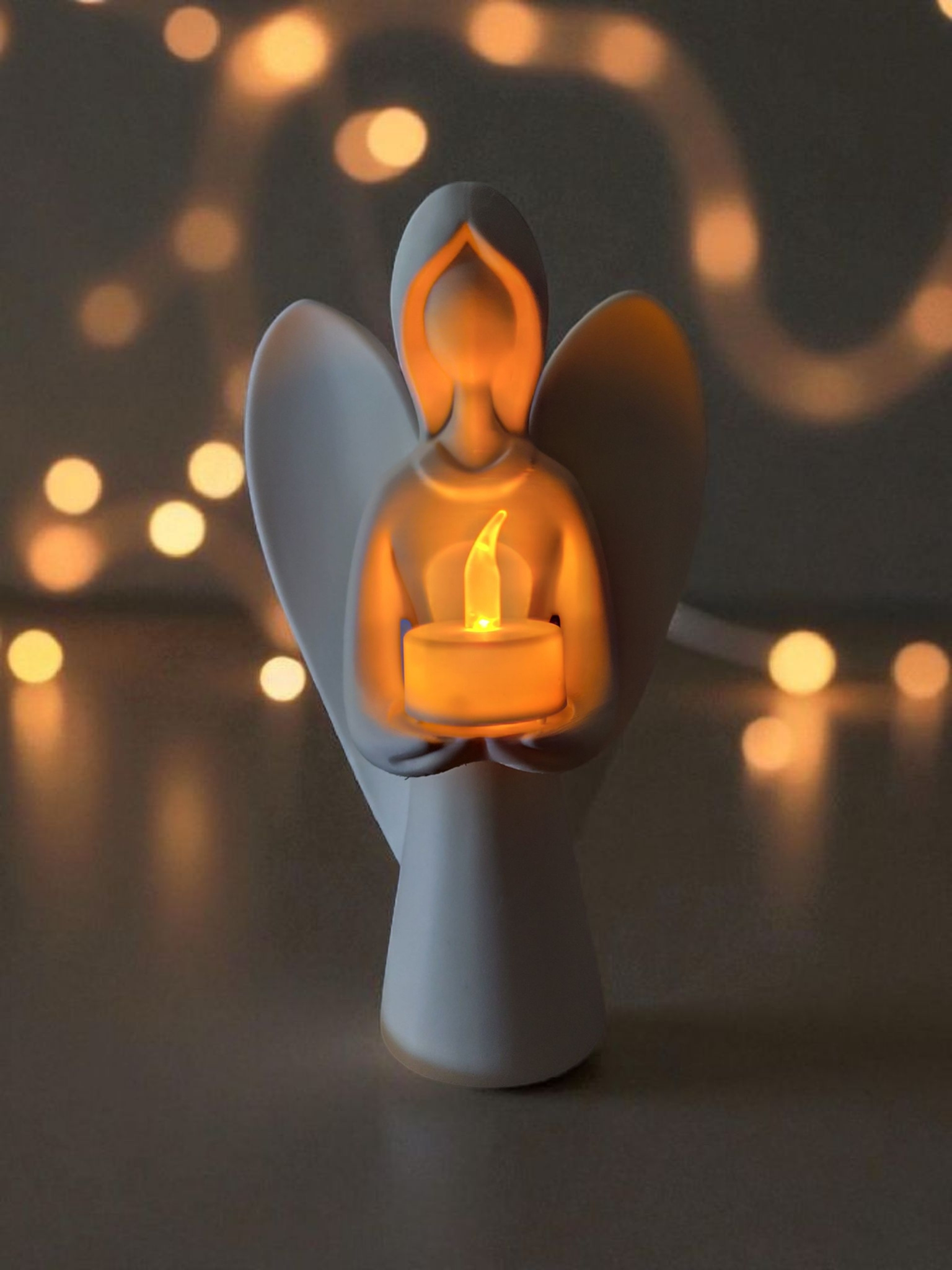 Christmas angel carries the light 3D print product image 2 by Deltaprints