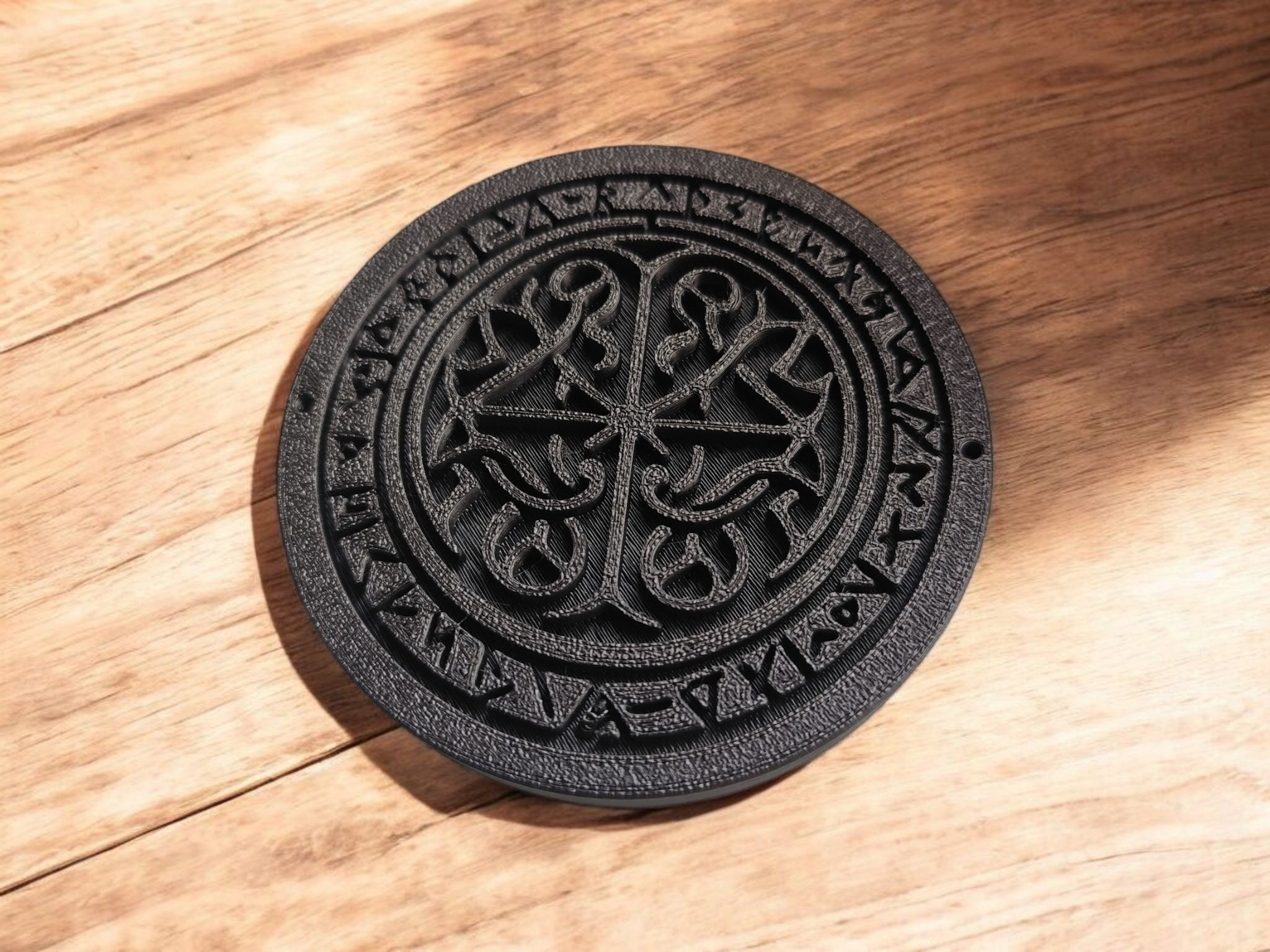 Drinks & Coffee Cup Coaster „Runestone“ 3D print product image 2 by Deltaprints