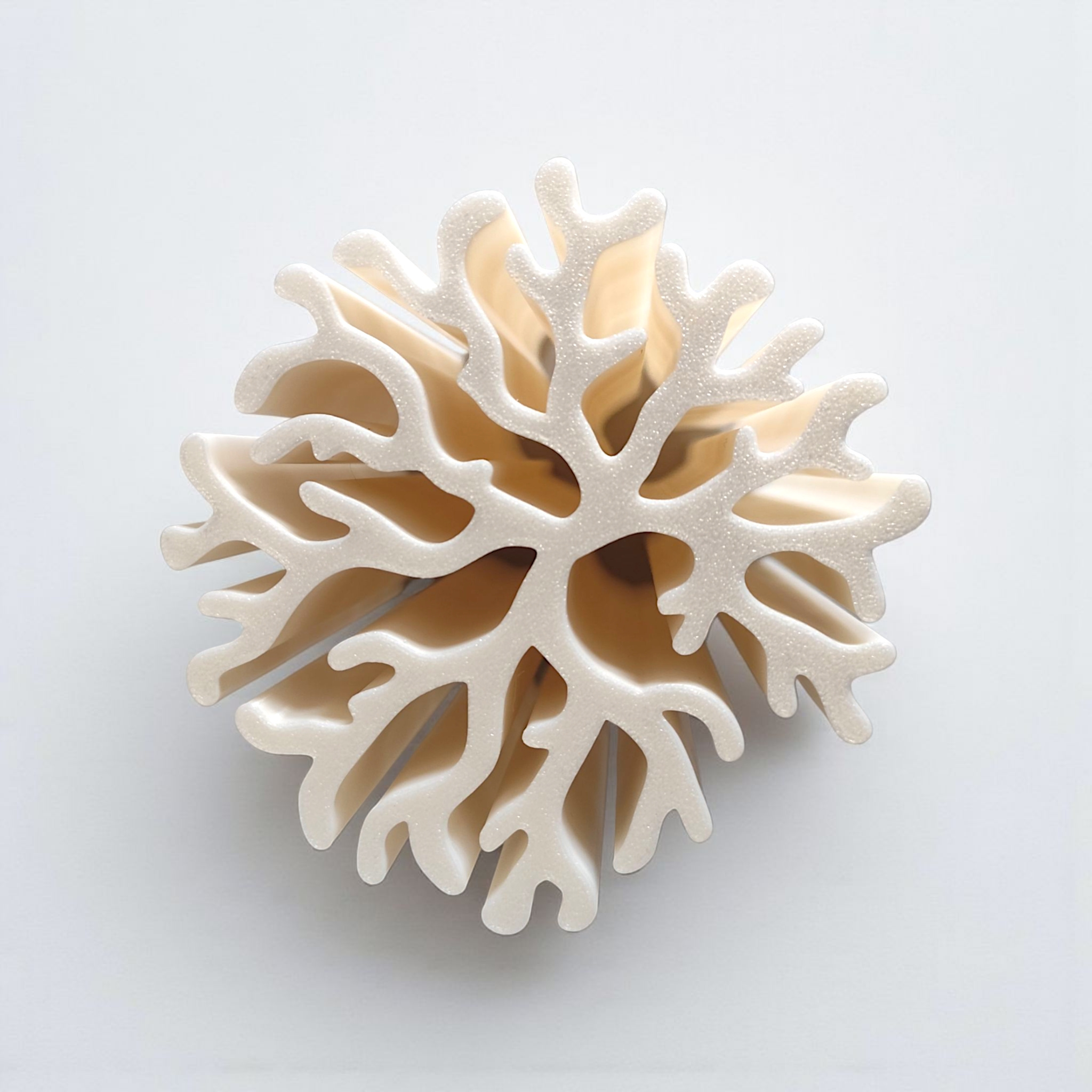 Organic coral shaped vase for dried flowers 3D print product image 2 by Deltaprints