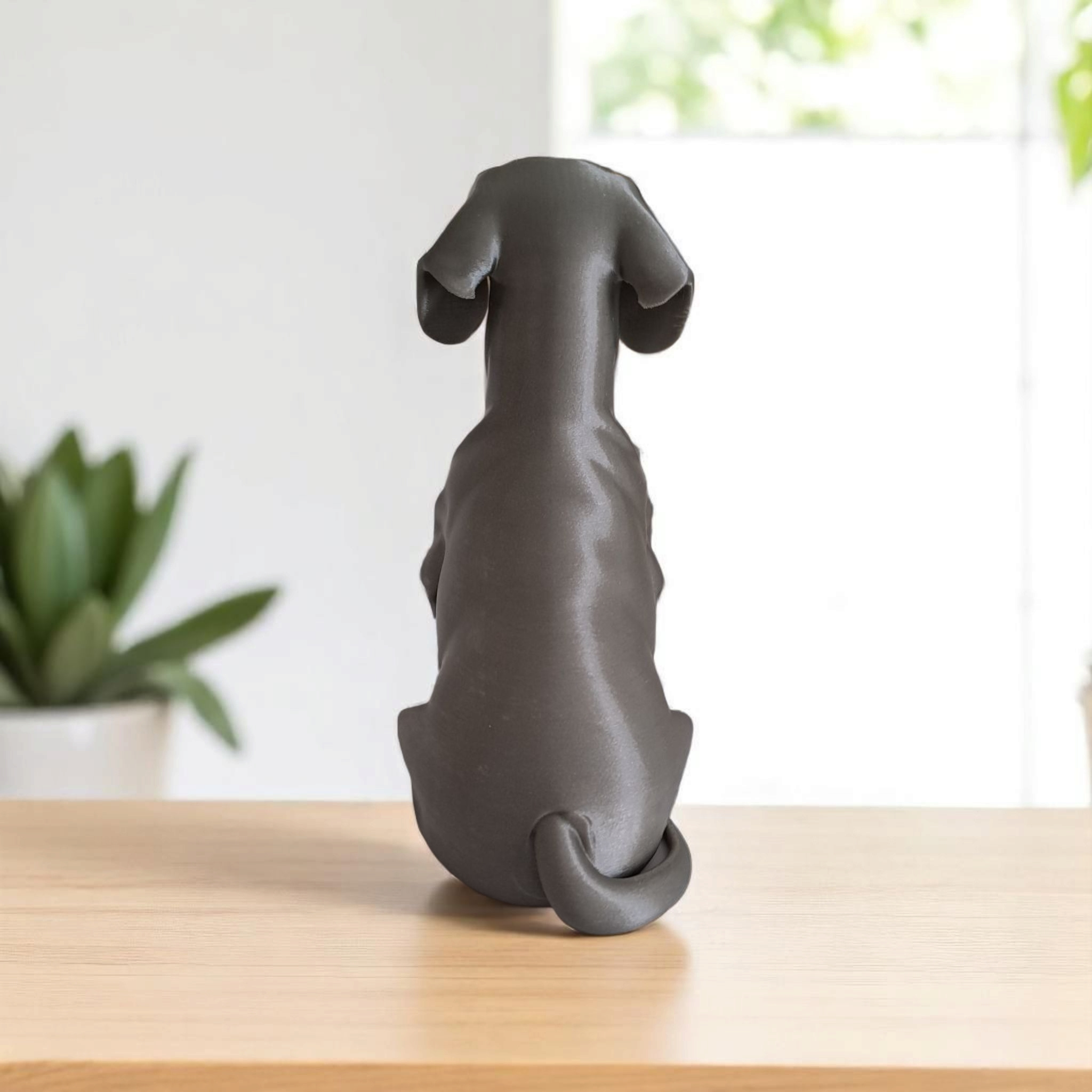 Sculpture #24 – Minimalist Modern Dachshund Figure 3D print product image 4 by Deltaprints