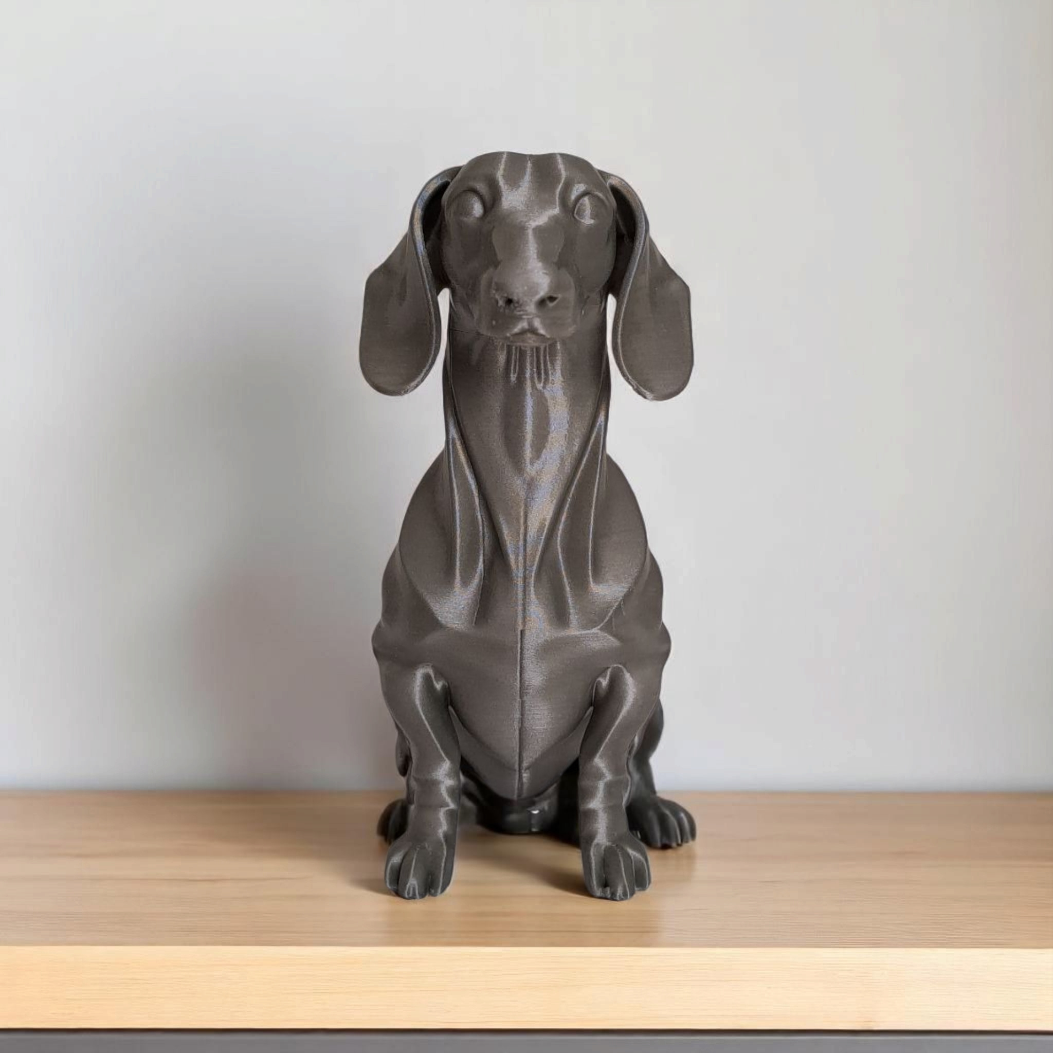 Sculpture #24 – Minimalist Modern Dachshund Figure 3D print product image 2 by Deltaprints