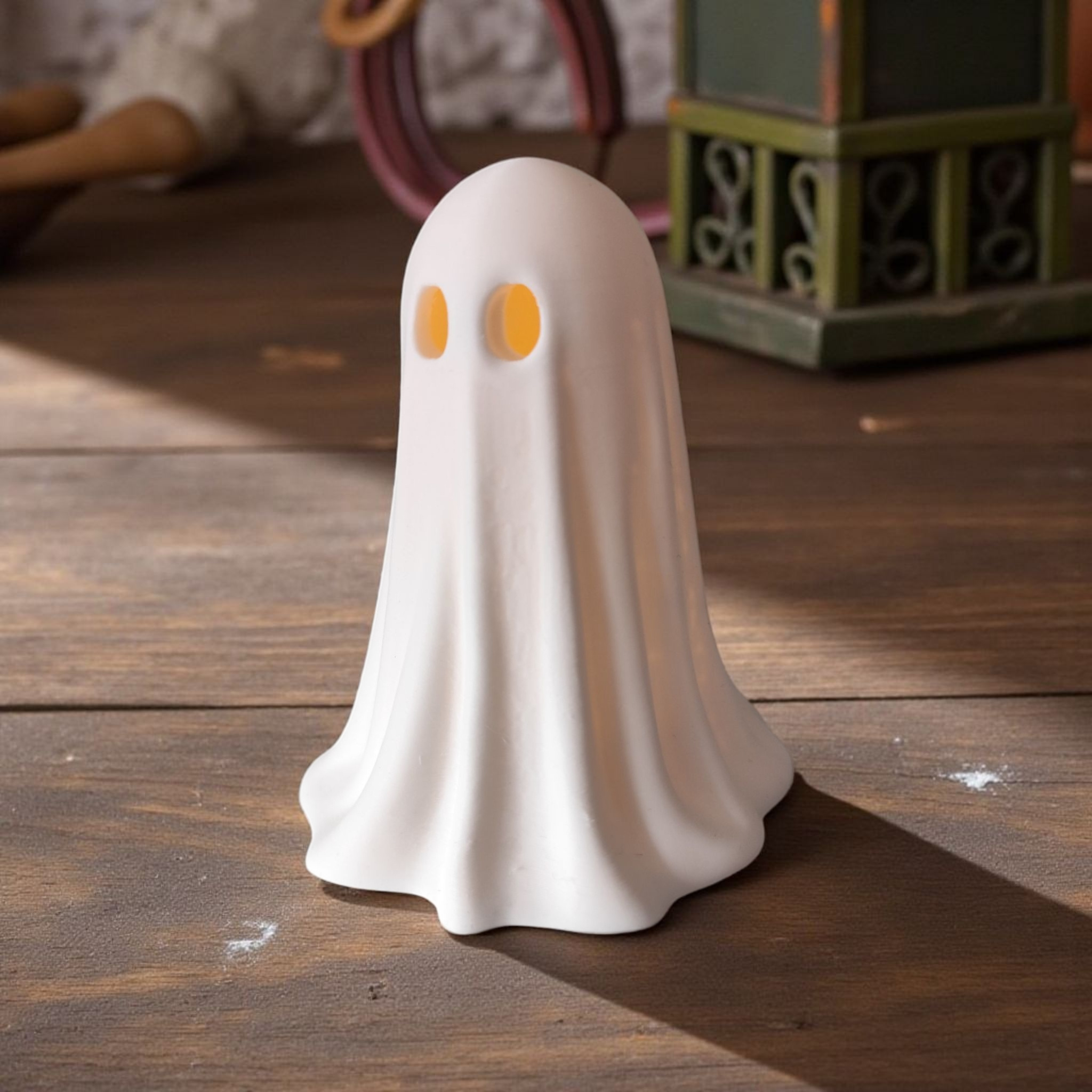 Cute little Halloween ghost (LED tealight compatible) 3D print product image 2 by Deltaprints