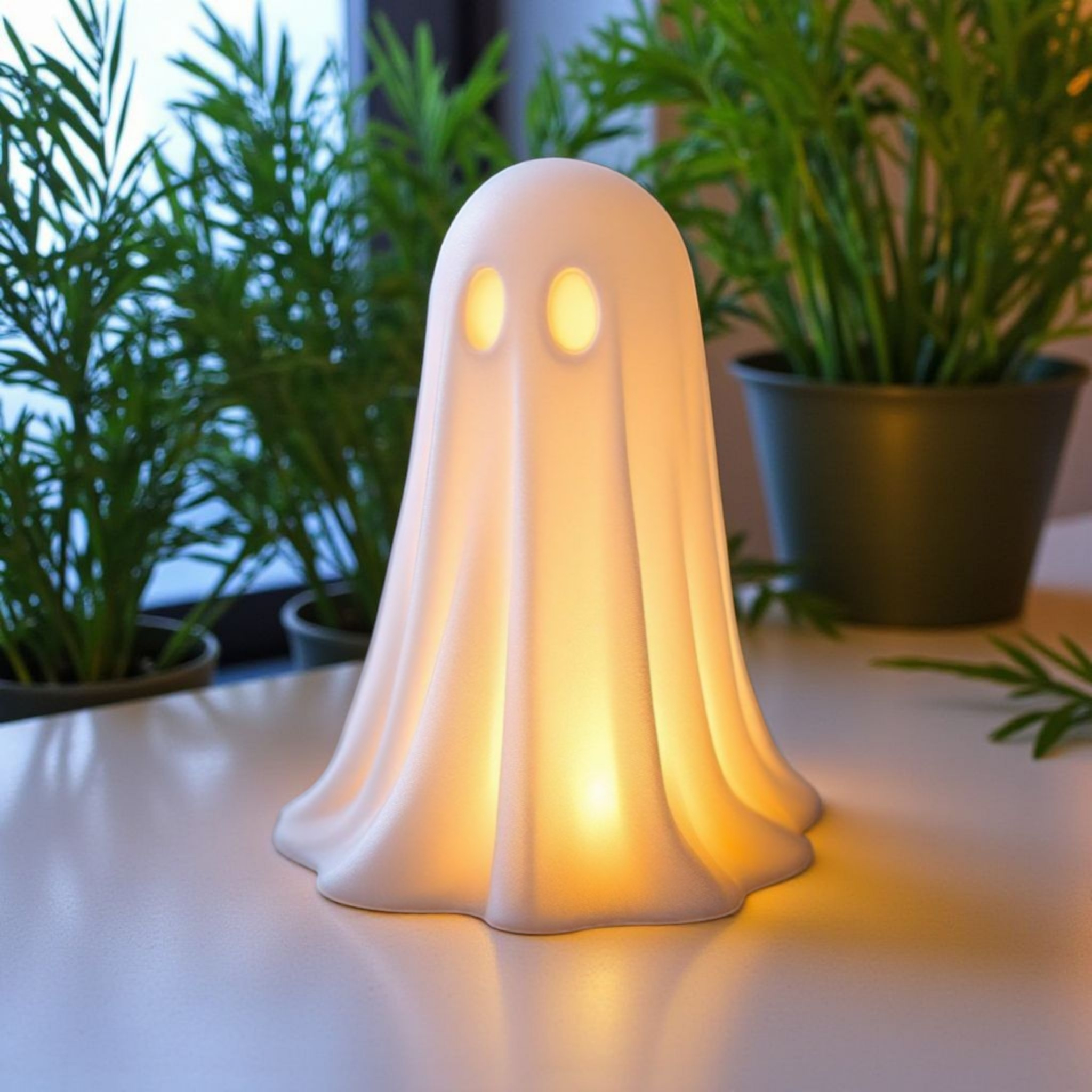 Cute little Halloween ghost (LED tealight compatible) 3D print product image 3 by Deltaprints