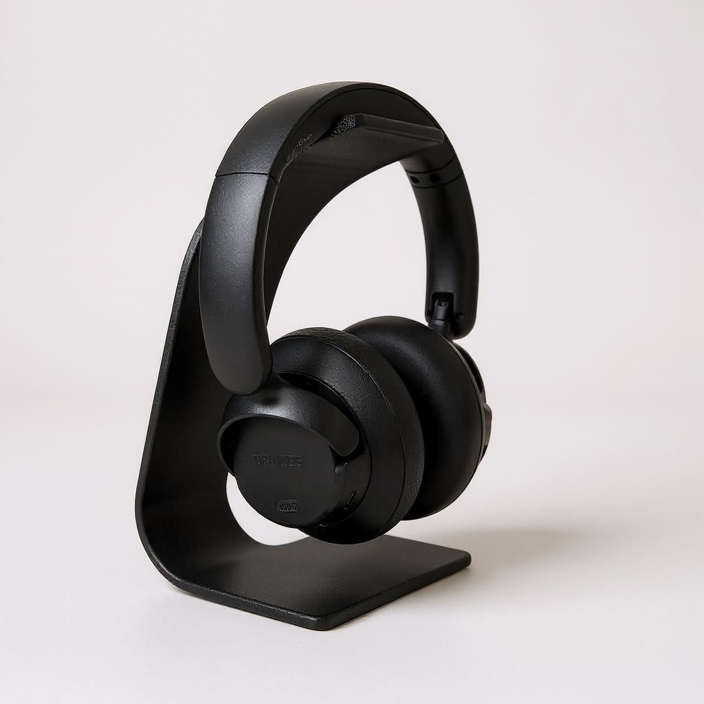 Design Quickprint Headphone Stand – Swing – commercial STL model for 3D printing by Deltaprints