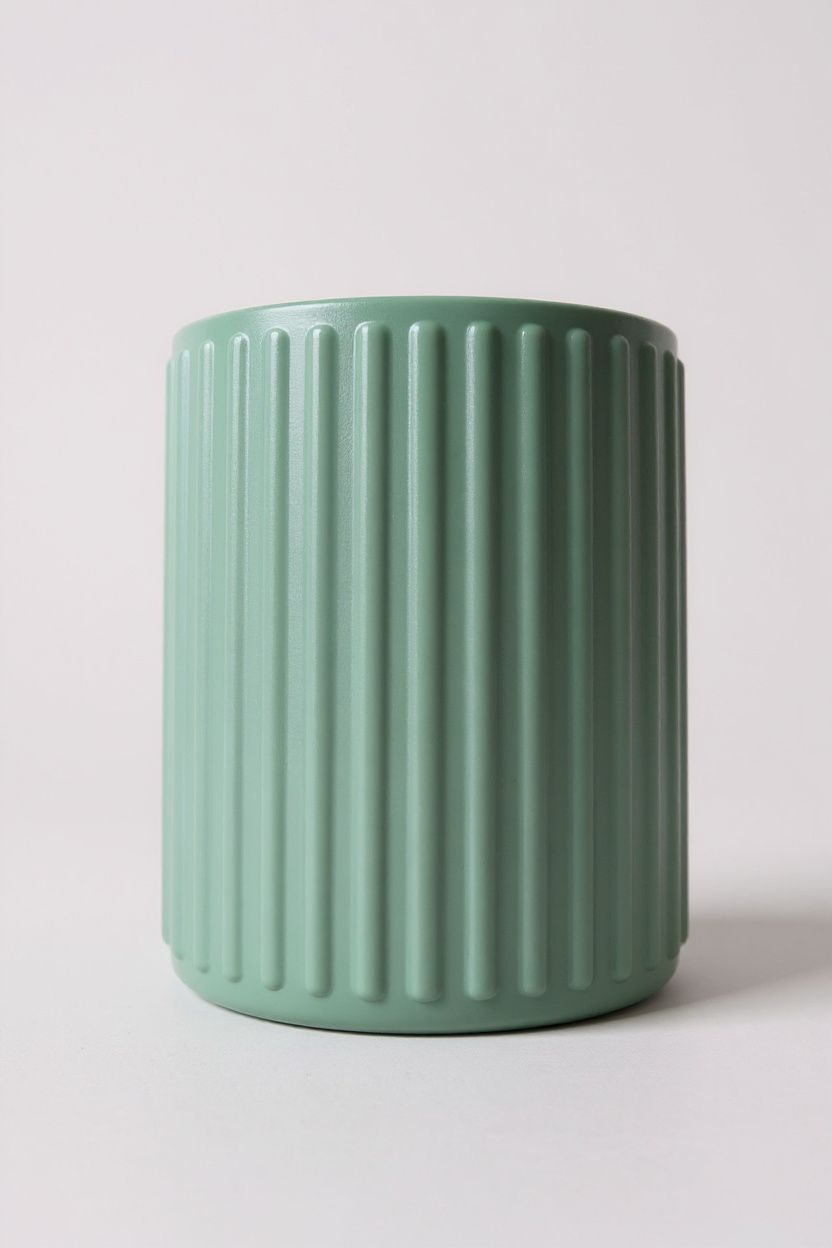 RibWeave – Hygge Ribbed Utensil Holder 3D print product image 4 by Deltaprints