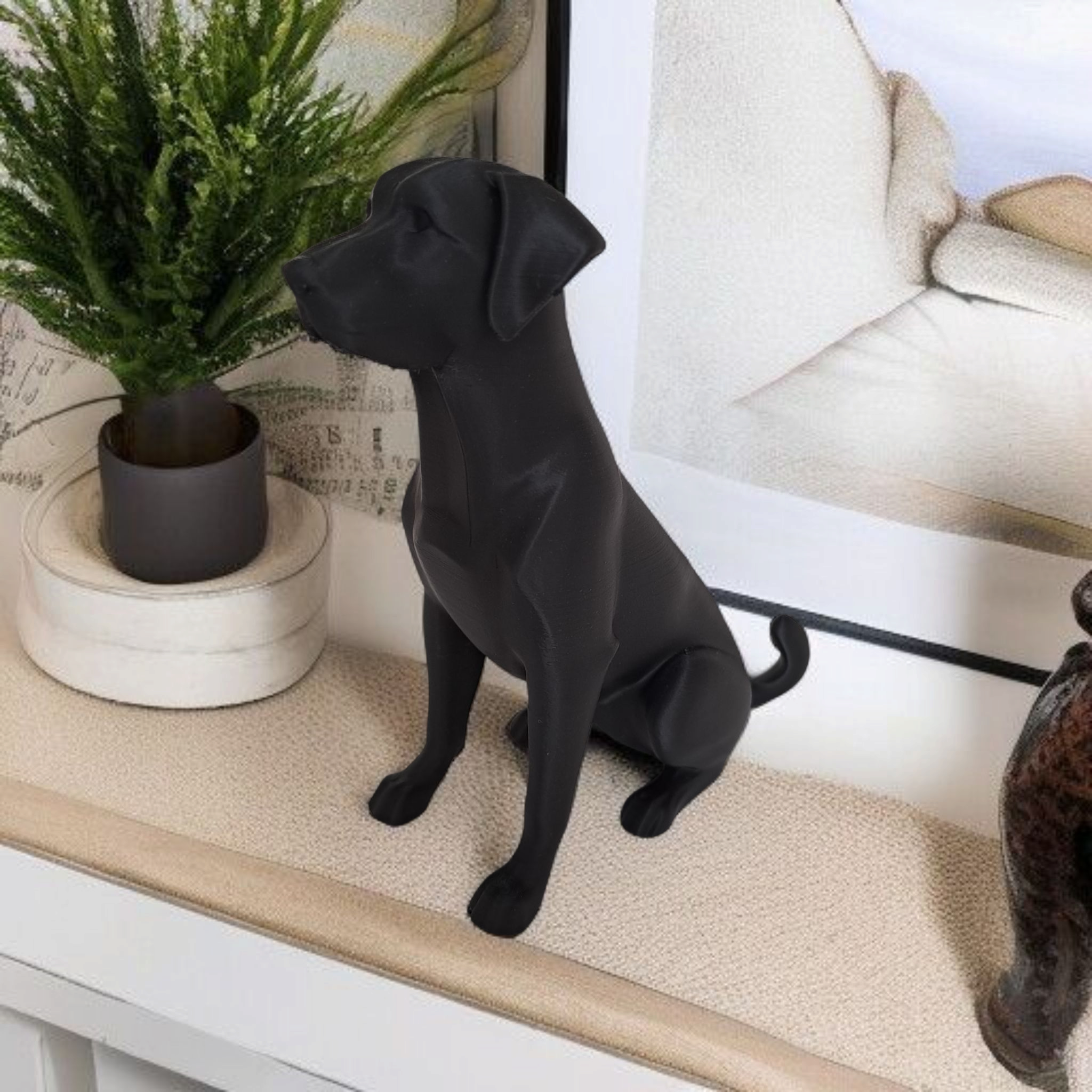 Sculpture #16 – Minimalist Labrador commercial STL file Sculptures by Deltaprints