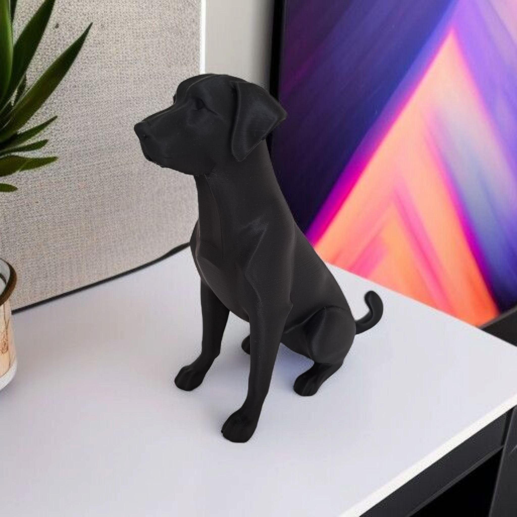 Sculpture #16 – Minimalist Labrador 3D print product image 3 by Deltaprints