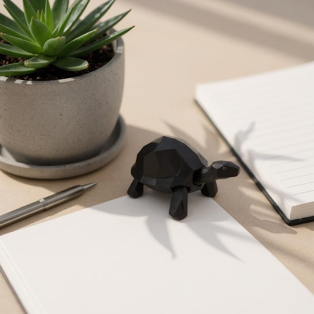 Sculpture #28 – Walking Low Poly Turtle 3D print product image 2 by Deltaprints