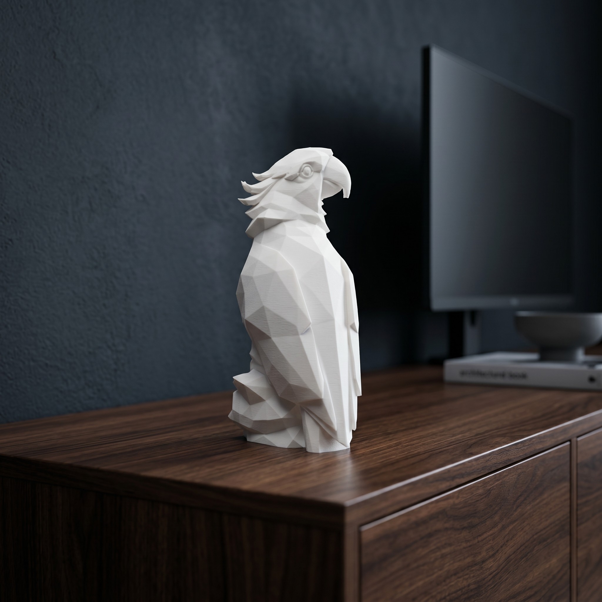Sculpture #60 – Low Poly Parrot 3D print product image 3 by Deltaprints