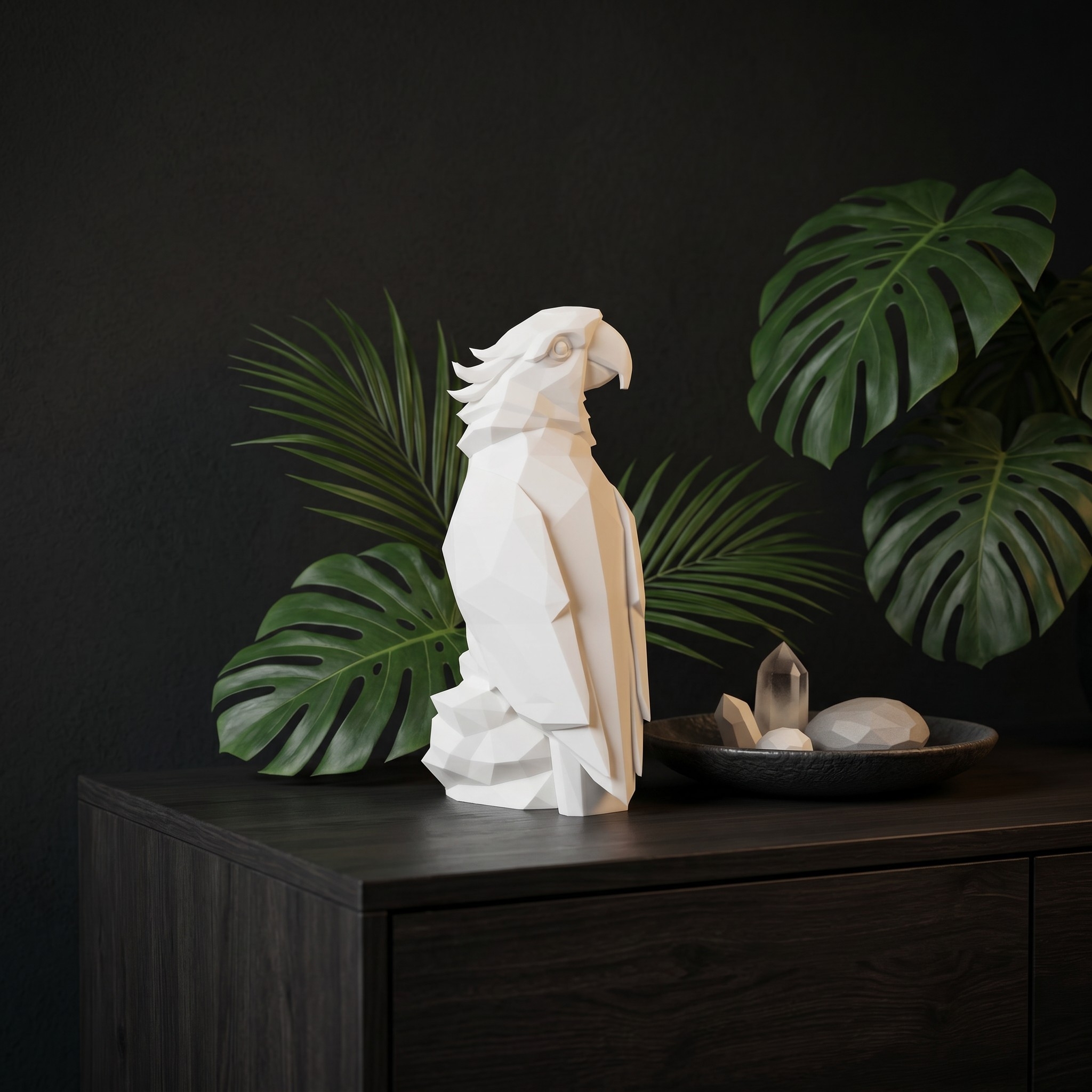 Sculpture #60 – Low Poly Parrot 3D print product image 4 by Deltaprints