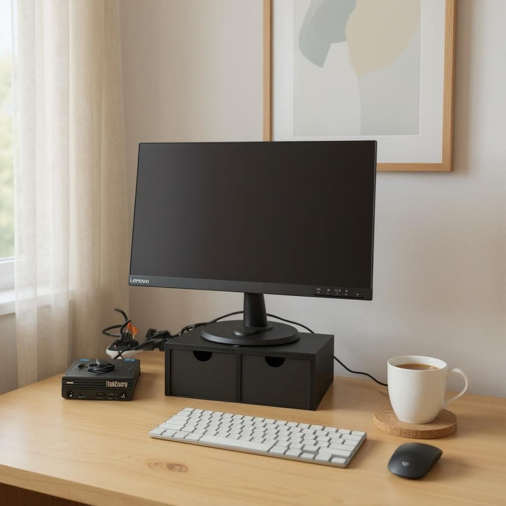 Monitor Riser with Two Drawers – Deltaprints Portable Drawer Cabinet commercial STL file Useful Things by Deltaprints