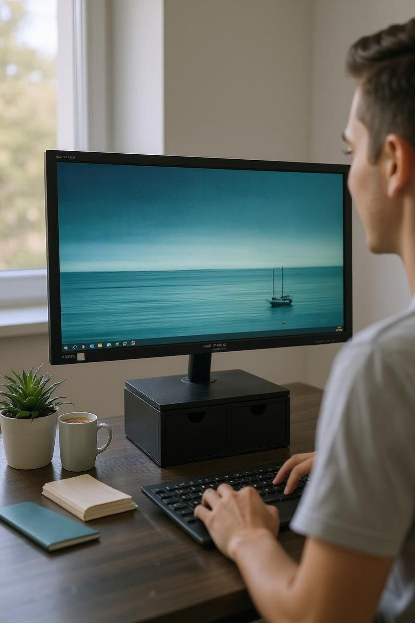 Monitor Riser with Two Drawers – Deltaprints Portable Drawer Cabinet 3D print product image 2 by Deltaprints