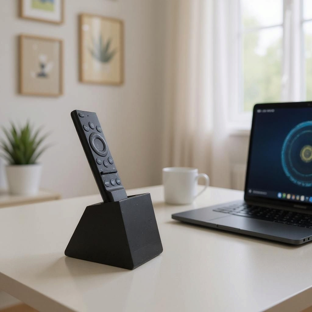 Single Remote Control Holder, Stand – commercial STL model for 3D printing by Deltaprints