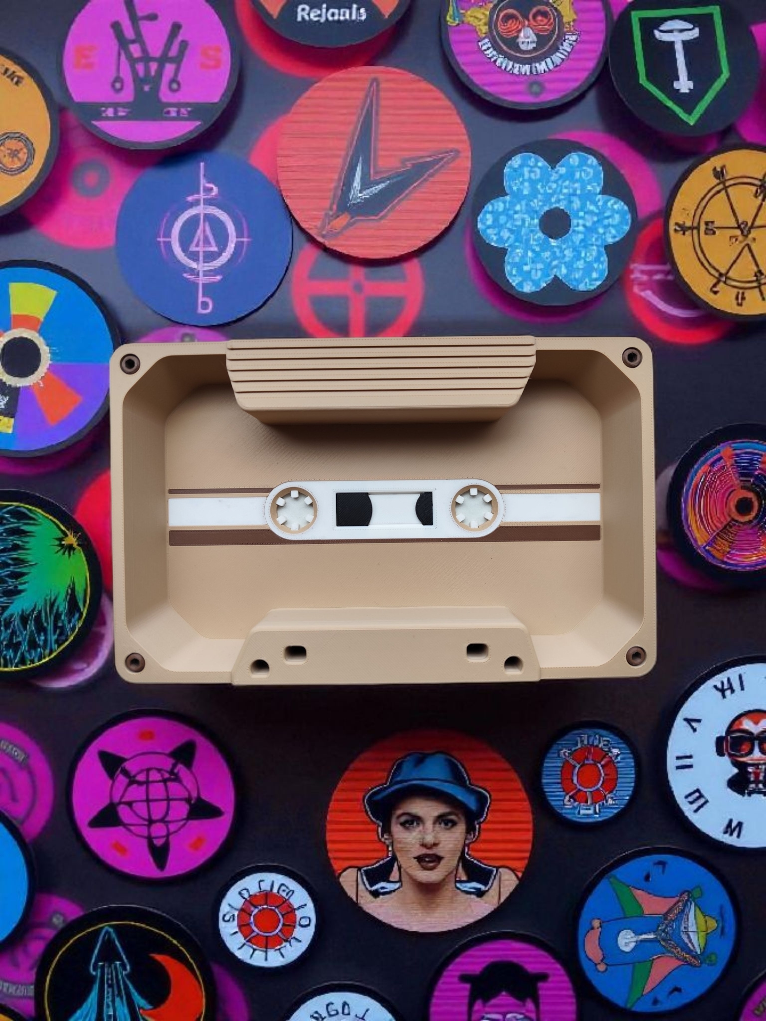 Retro Audio Cassette Tray commercial STL file Trays for Keys & Coins by Deltaprints